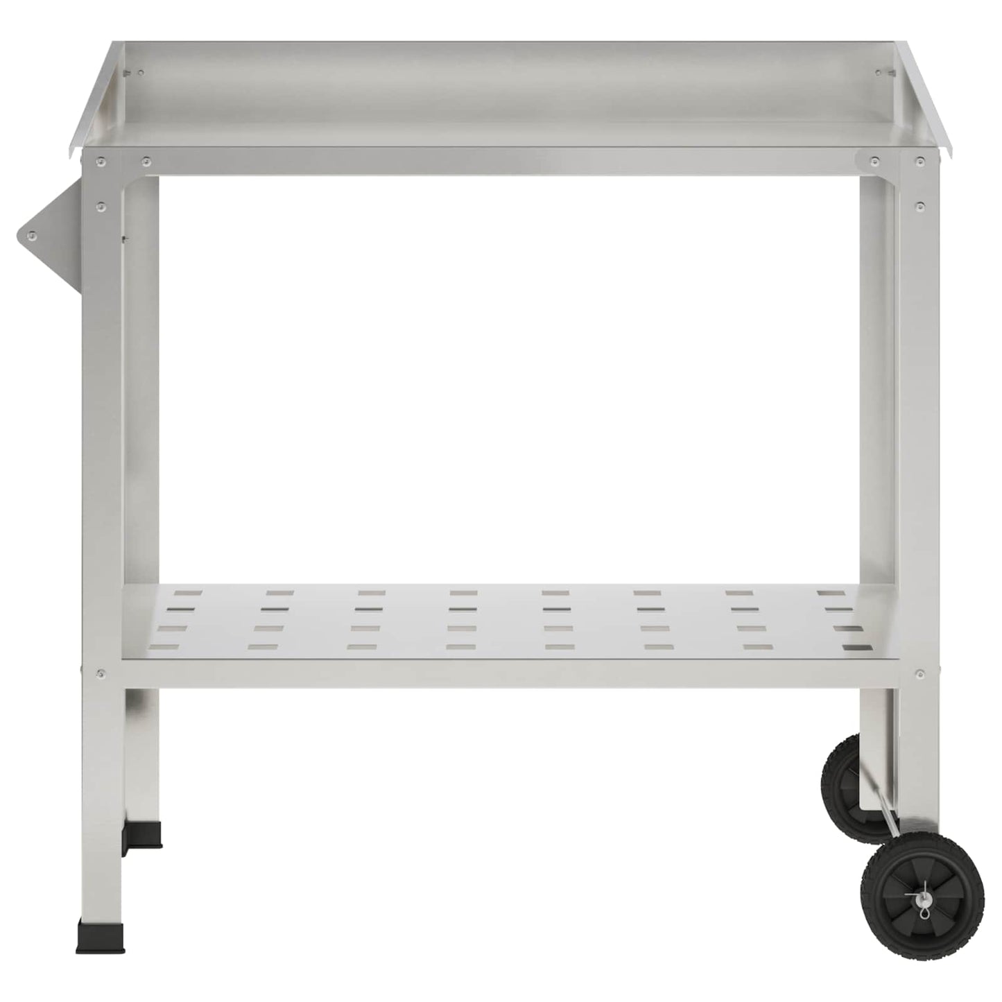 vidaXL Τραπέζι Φυτεύσεων με Ρόδες 96 x 50 x 89 εκ. Ανοξείδωτο Ατσάλι