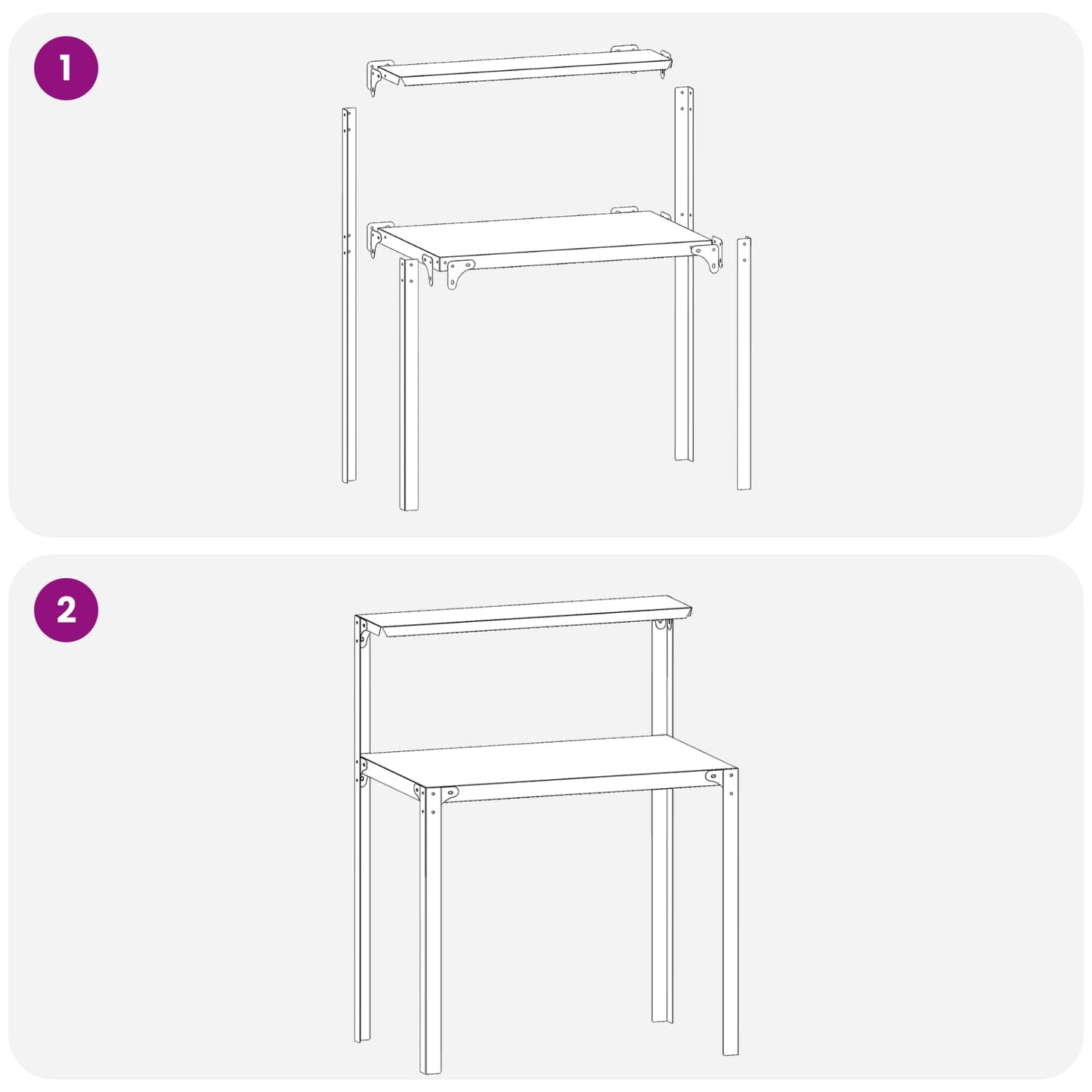 vidaXL Τραπέζι φύτευσης 100 x 50 x 104 cm Χάλυβας με επίστρωση πούδρας