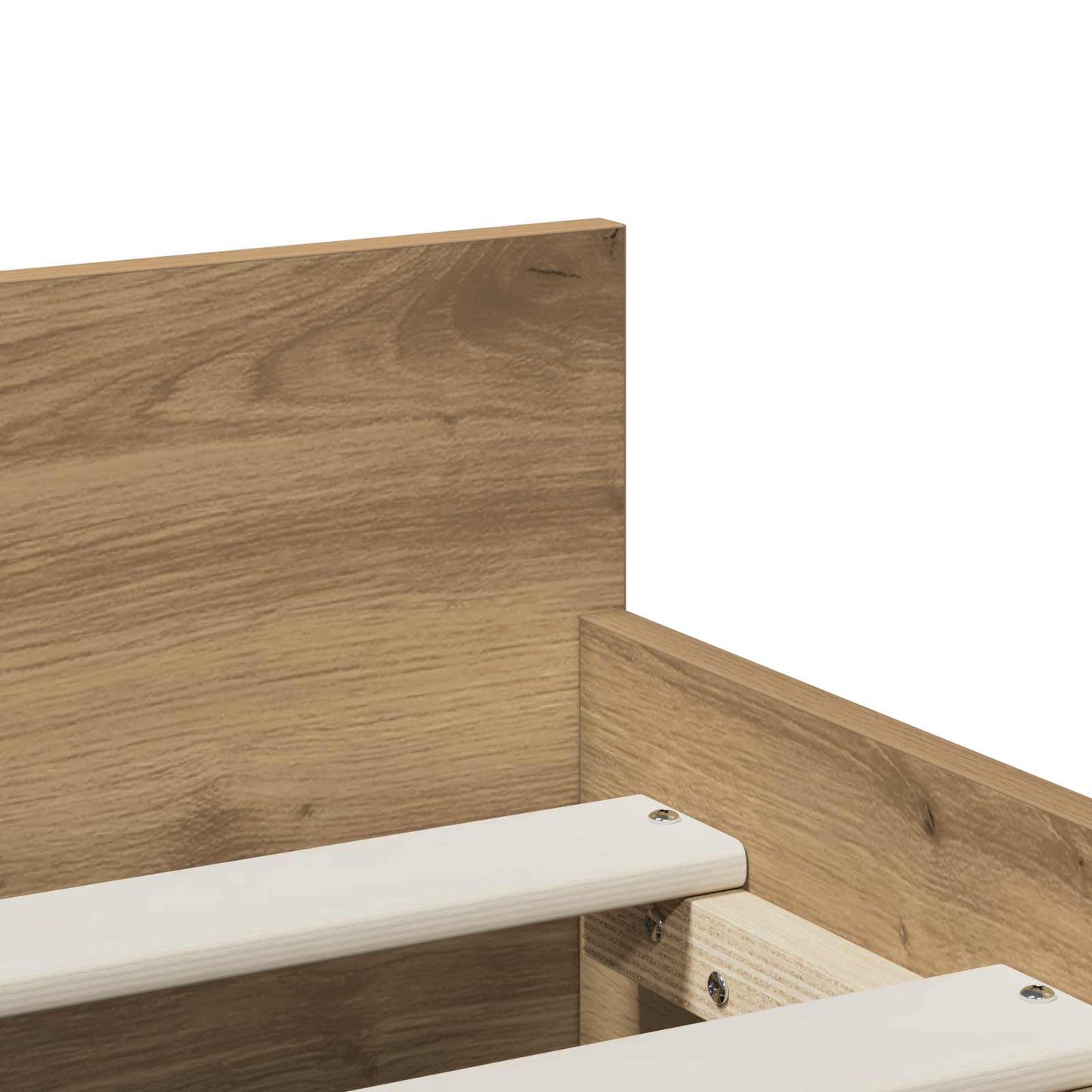 vidaXL Σκελετός Κρεβατιού Artisan Δρυς 90 x 200 cm Επεξεργασμένο Ξύλο