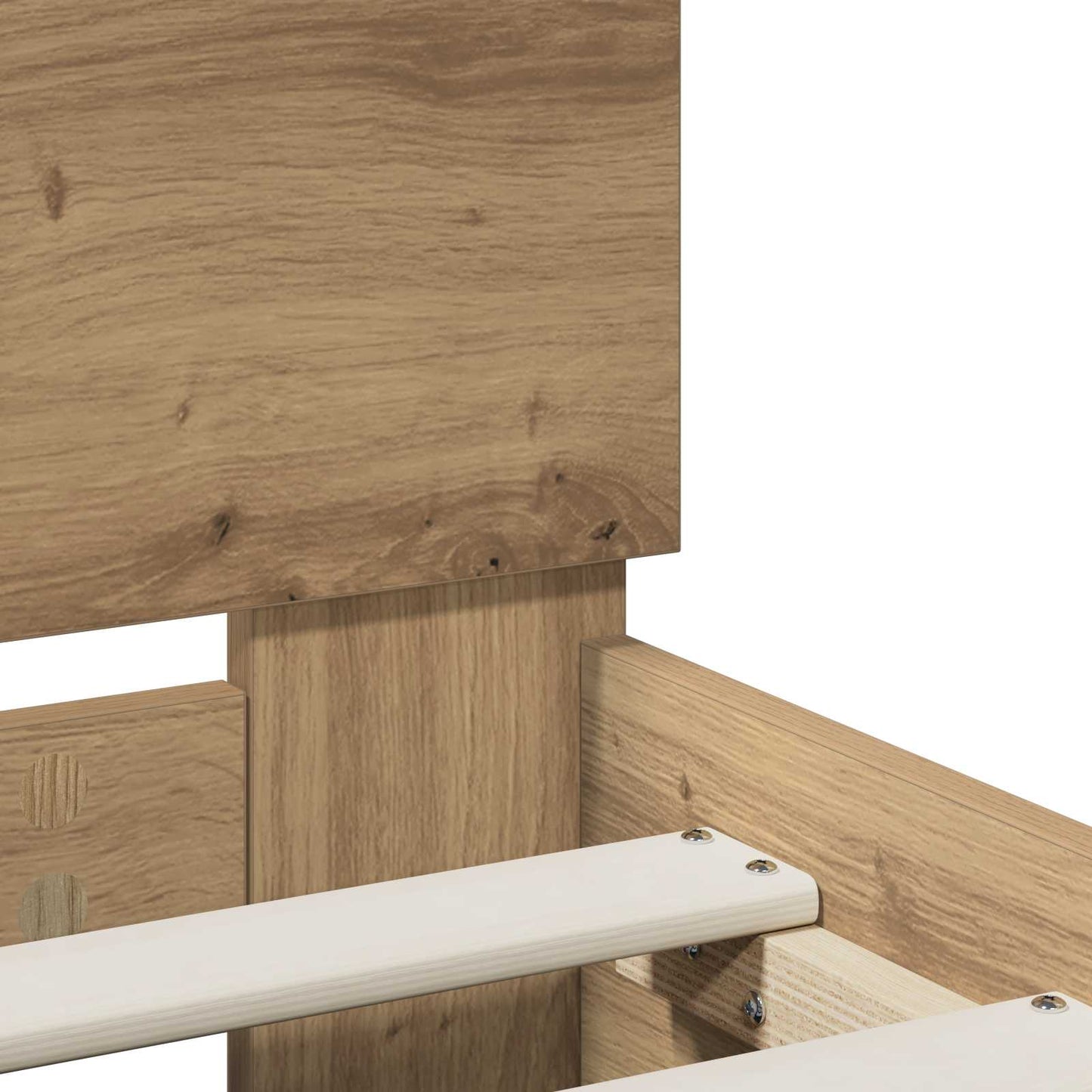vidaXL Σκελετός Κρεβατιού Artisan Δρυς 140 x 190 cm Επεξεργασμένο ξύλο