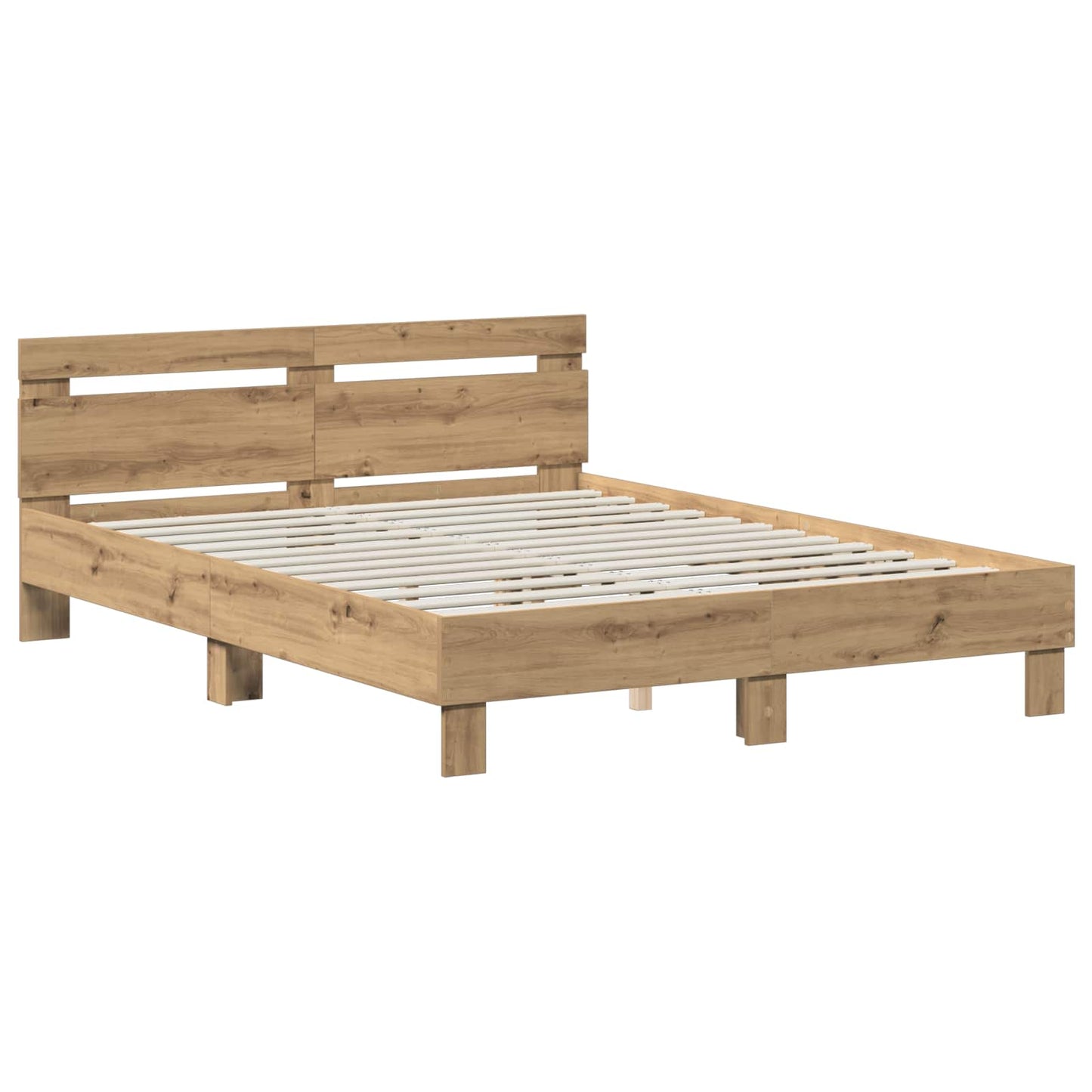 vidaXL Σκελετός Κρεβατιού Artisan Δρυς 120 x 190 cm Επεξεργασμένο ξύλο