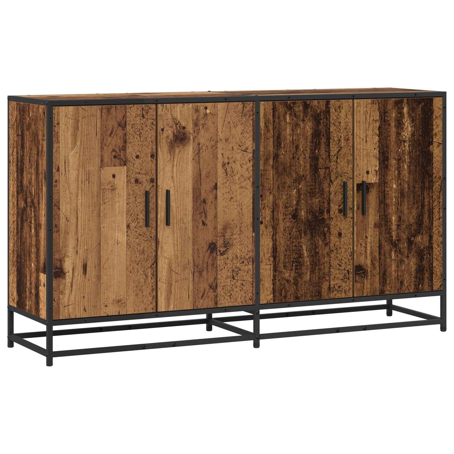 vidaXL Πλαϊνό γραφείο Παλαιωμένο ξύλο 134 x 35 x 76 εκ.