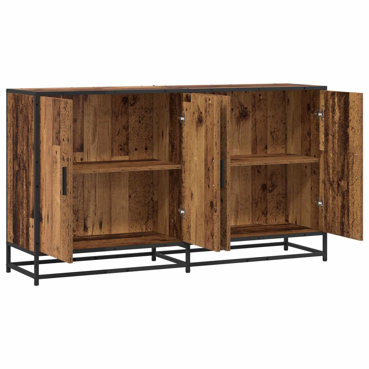 vidaXL Πλαϊνό γραφείο Παλαιωμένο ξύλο 134 x 35 x 76 εκ.