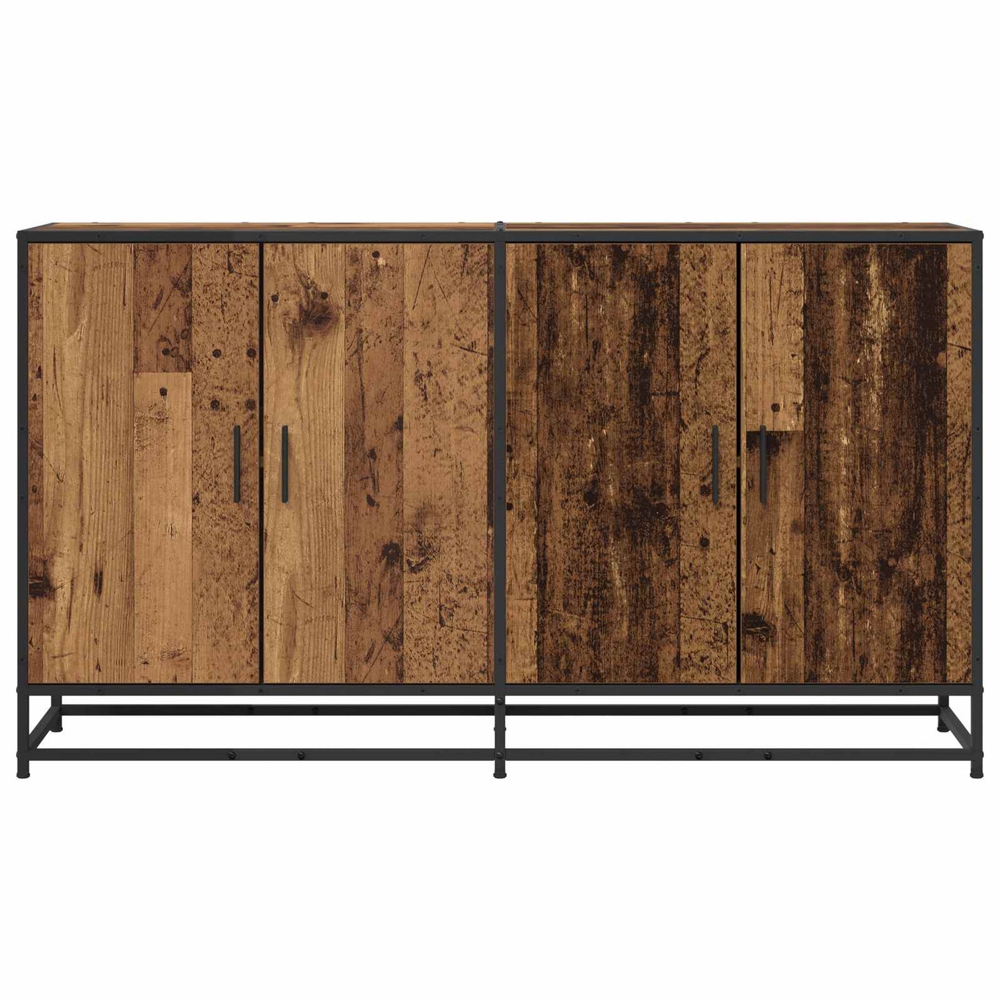 vidaXL Πλαϊνό γραφείο Παλαιωμένο ξύλο 134 x 35 x 76 εκ.