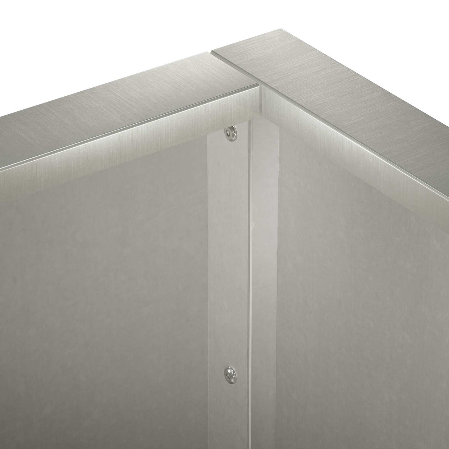 vidaXL Τοίχος Στήριξης 4 τμχ. 100 x 100 x 40 cm Ανοξείδωτο Ατσάλι