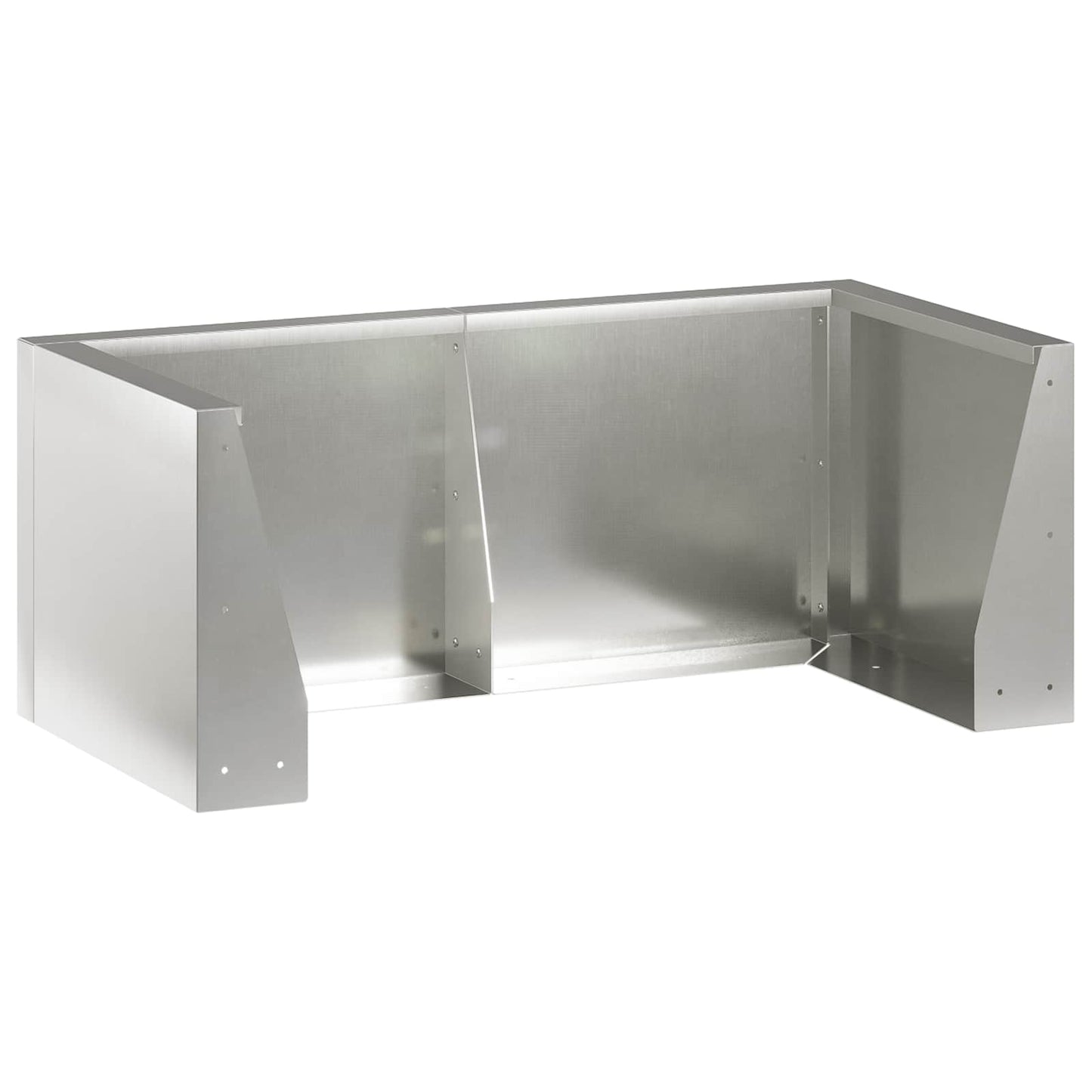 vidaXL Τοίχος Στήριξης 4 τμχ. 100 x 100 x 40 cm Ανοξείδωτο Ατσάλι