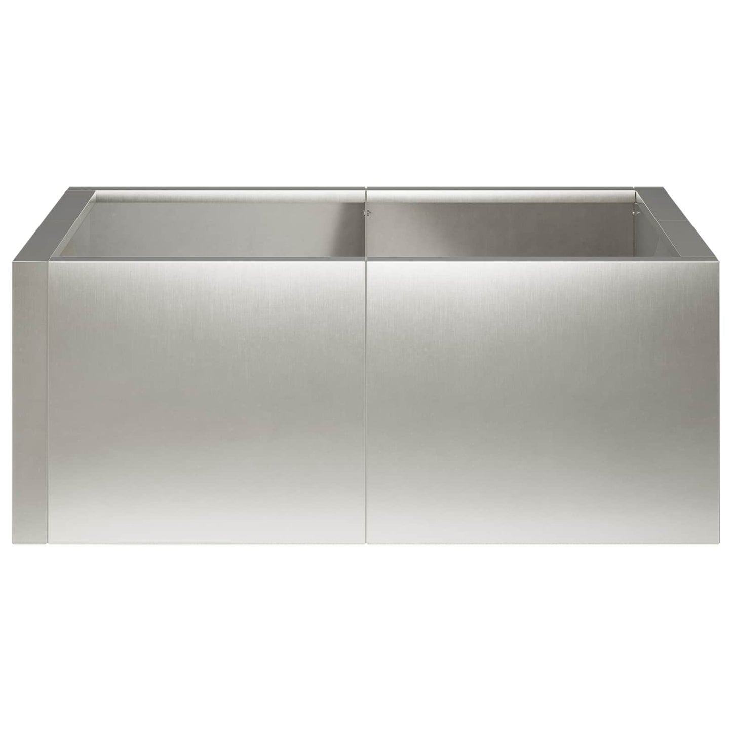 vidaXL Τοίχος Στήριξης 4 τμχ. 100 x 100 x 40 cm Ανοξείδωτο Ατσάλι