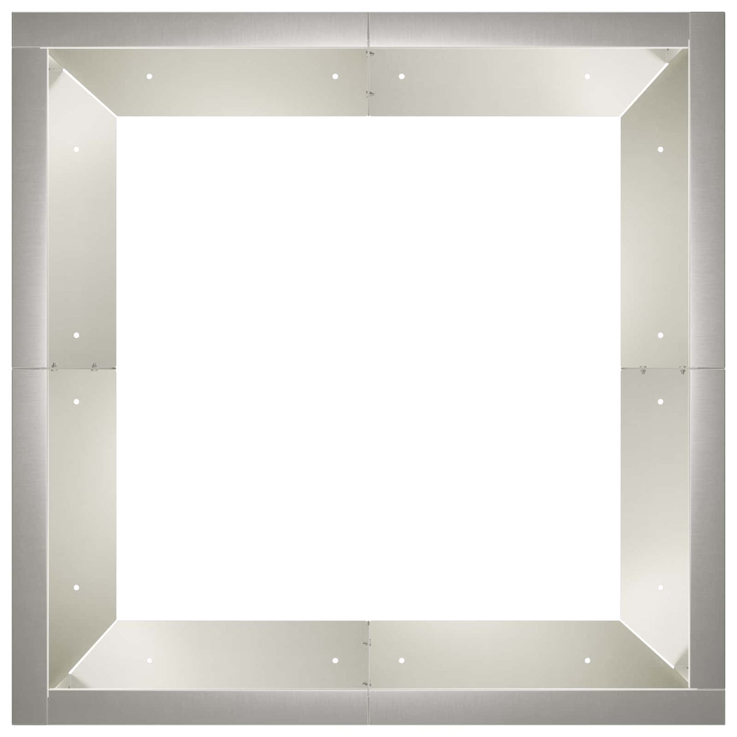 vidaXL Τοίχος Στήριξης 4 τμχ. 100 x 100 x 40 cm Ανοξείδωτο Ατσάλι