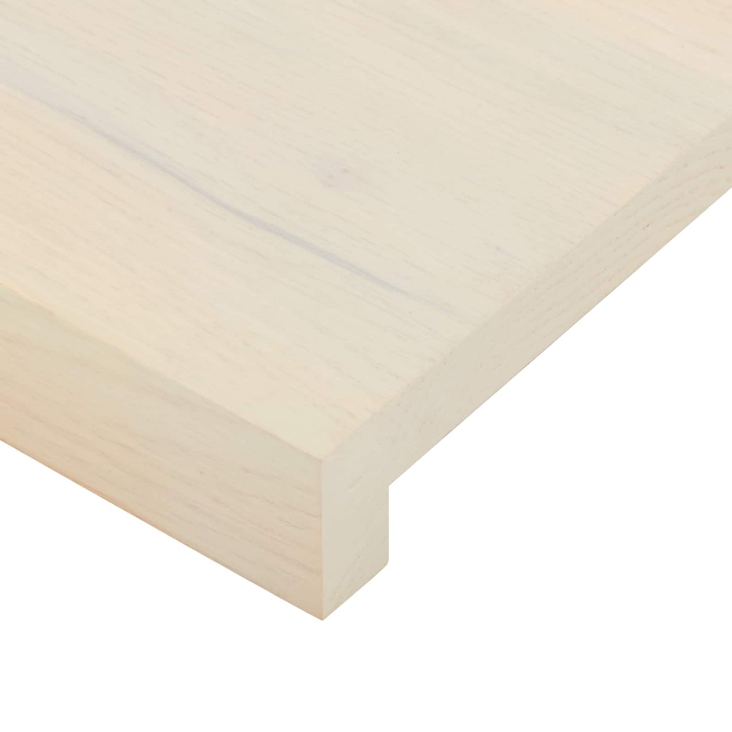 vidaXL Σκαλοπάτι 4 τεμ. 100 x 25 x 2 cm Λευκό Στερεό Ξύλο Δρυός