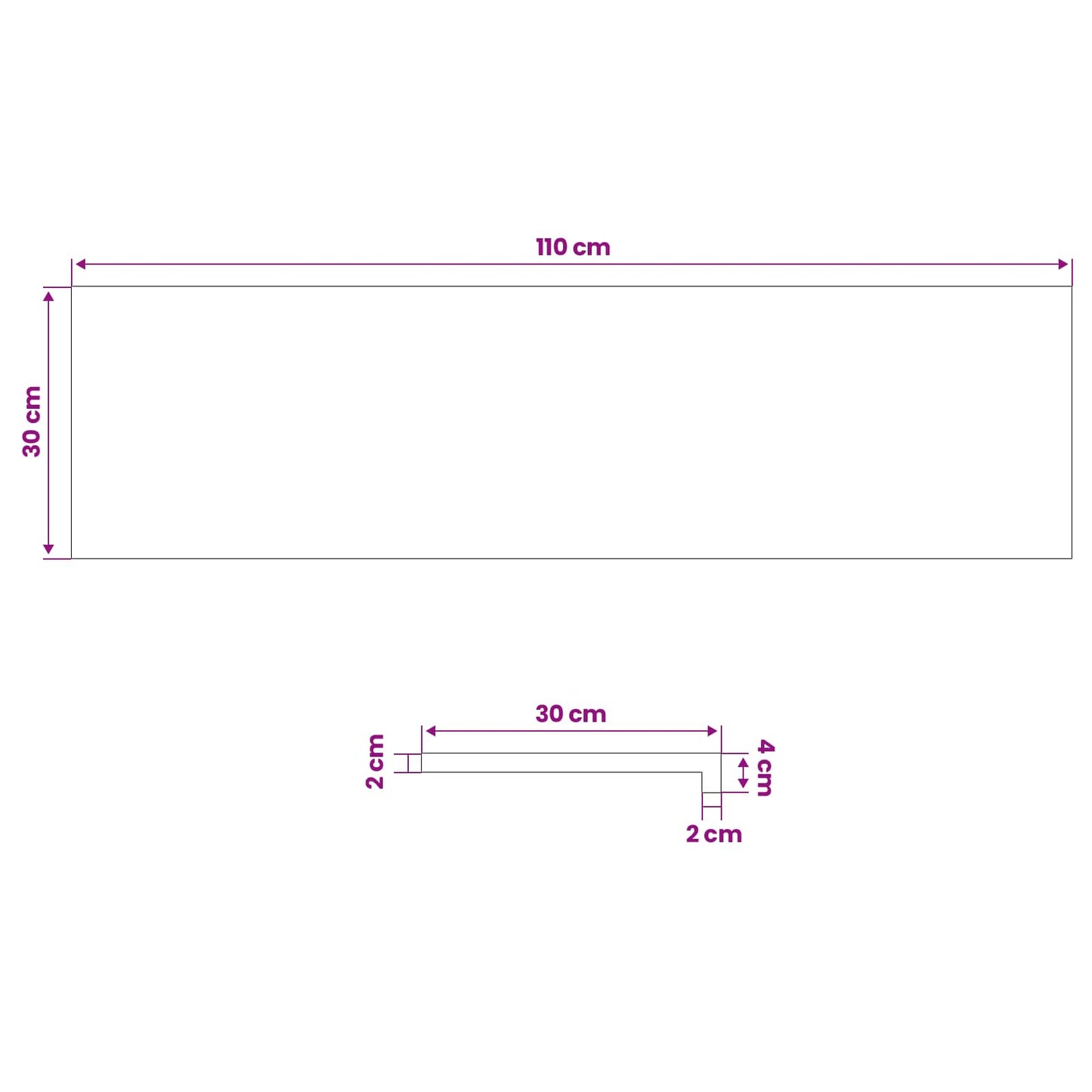 vidaXL Σκαλοπάτι 8 τεμ. 110 x 30 x 2 cm Καφέ Στερεό Ξύλο Δρυός