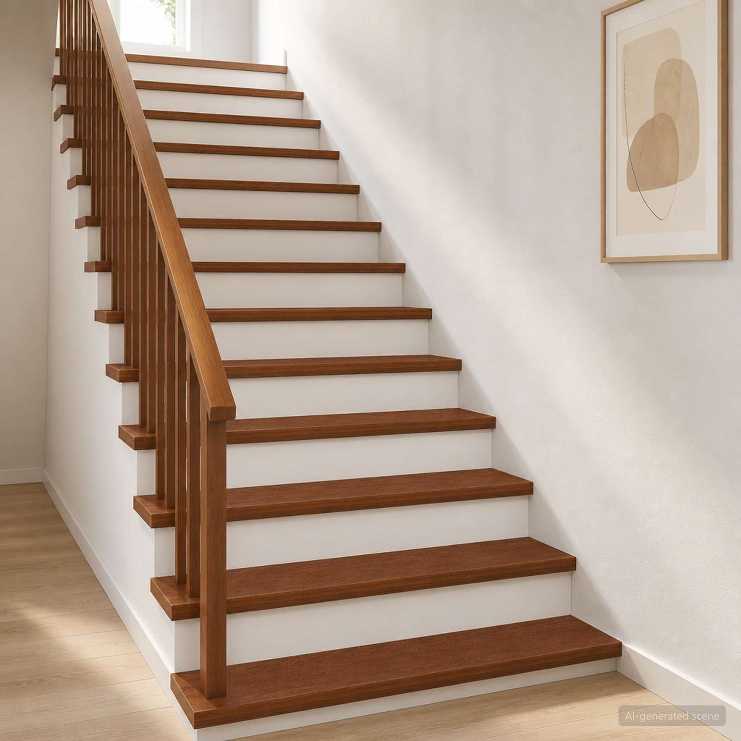 vidaXL Σκαλοπάτι 8 τεμ. 120 x 25 x 2 cm Σκούρο Καφέ Στερεό Ξύλο Δρυός