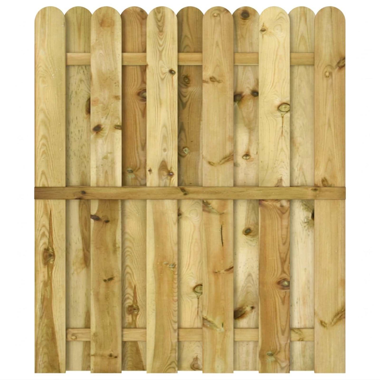 vidaXL Πύλη Κήπου 100 x 125 cm Μασίφ Ξύλο Πεύκου Πράσινο