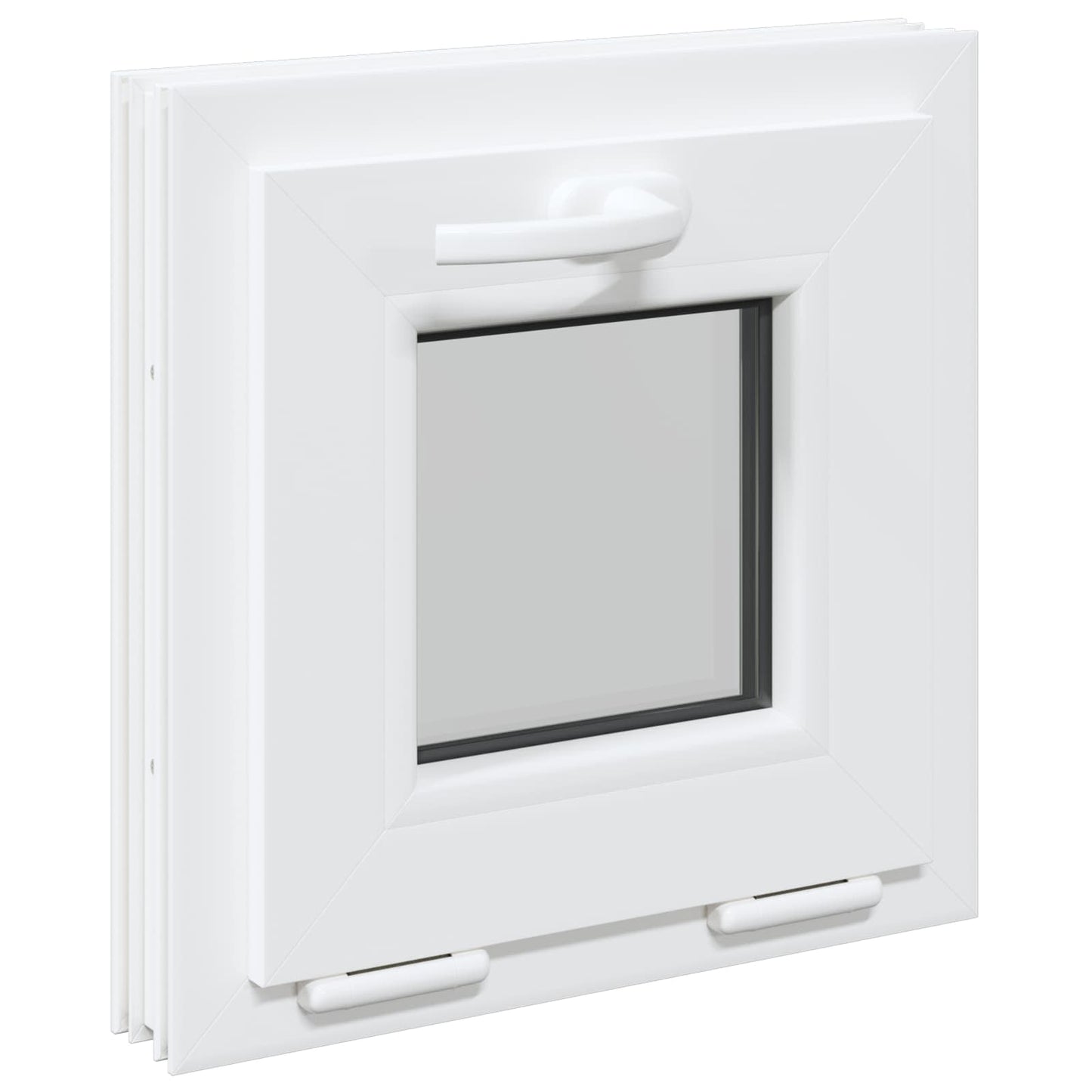 vidaXL Παράθυρο με Κλίση Υπόγειου RISOR 40 x 40 cm