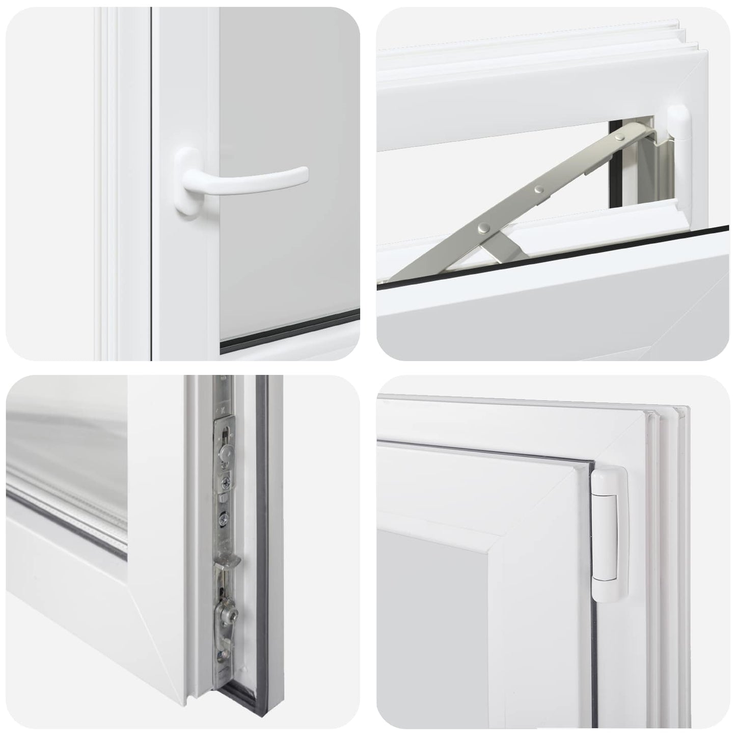 vidaXL Παράθυρο Κάτω Στρώματος RISOR 40 x 55 cm PVC και Γυαλί