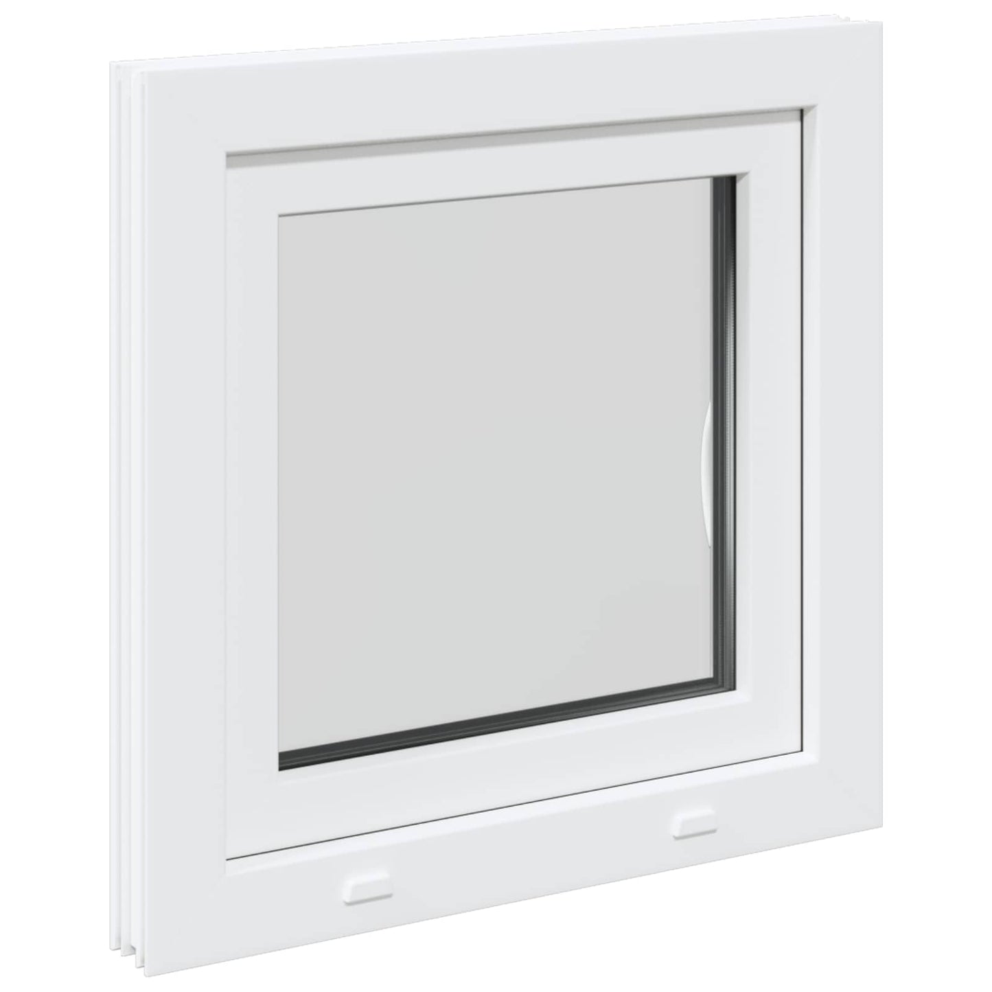 vidaXL Παράθυρο Κάτω Στρώματος RISOR 55 x 55 εκ PVC και Γυαλί