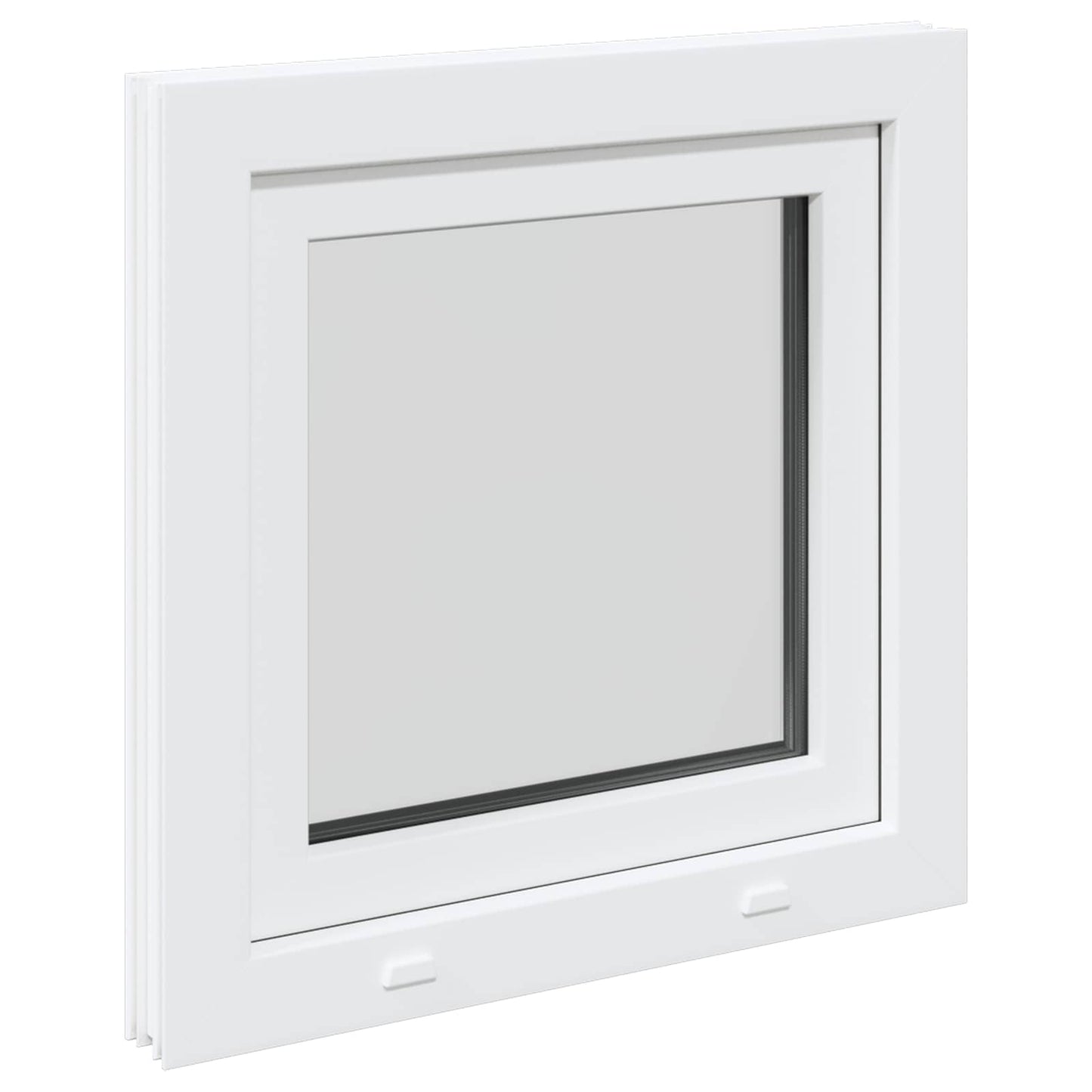 vidaXL Παράθυρο Κάτω Στρώματος RISOR 55 x 55 εκ PVC και Γυαλί