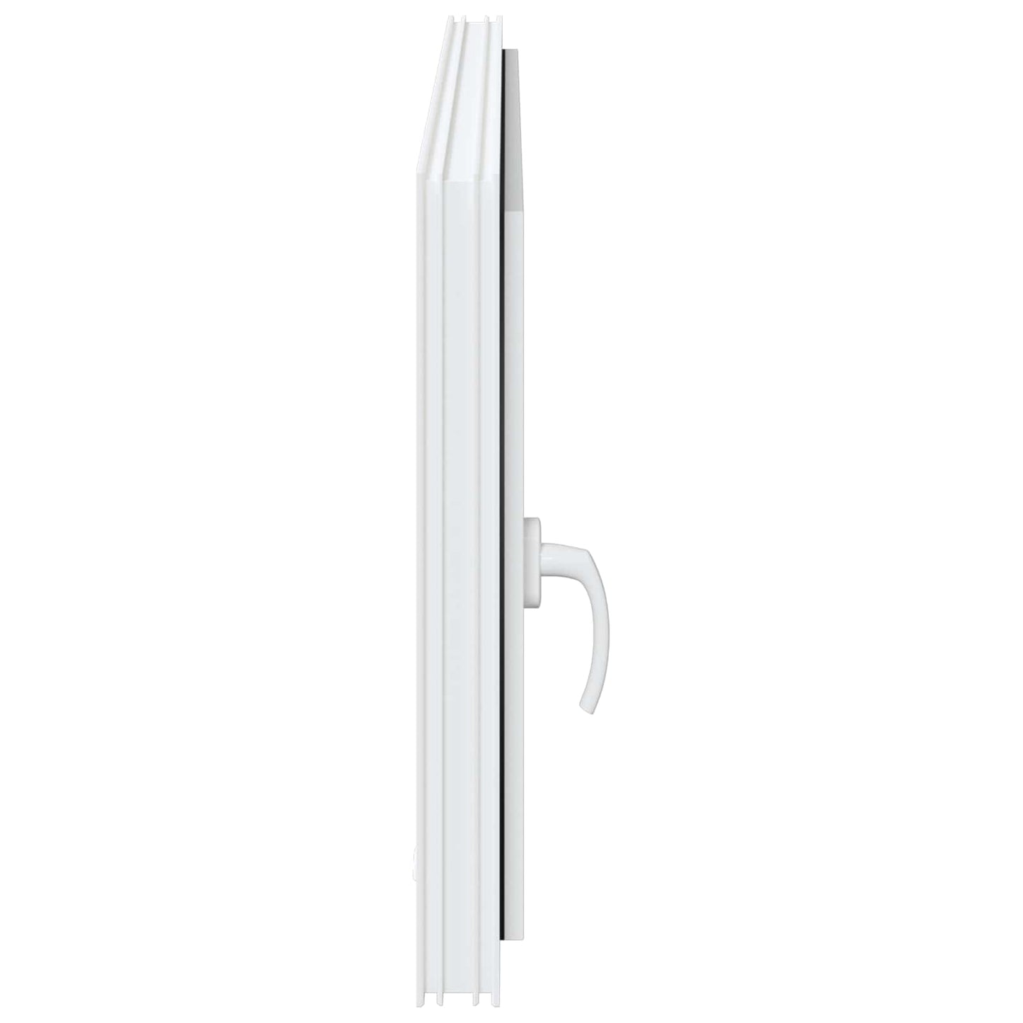 vidaXL Εσωτερικό Χρώμα Παραθύρου Υπόγειου Λευκό RISOR 120 x 55 cm