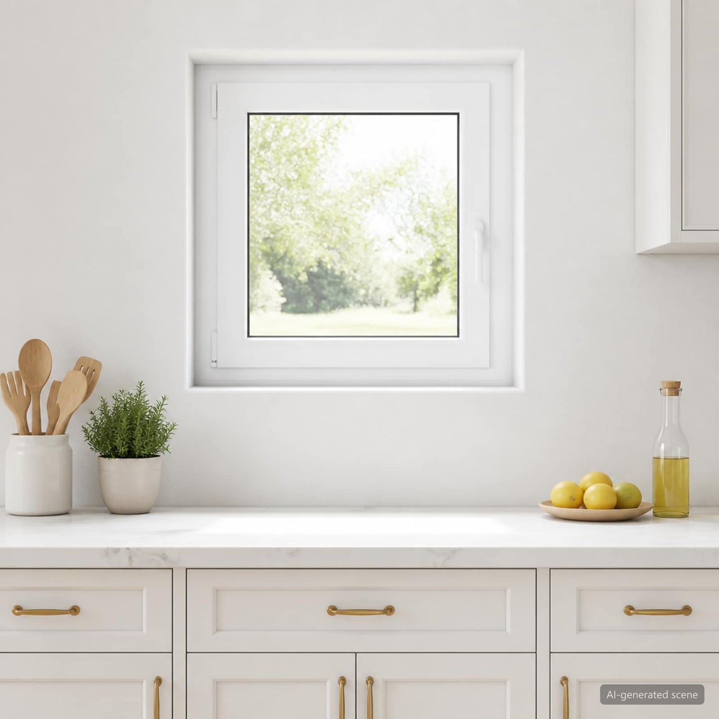 vidaXL Παράθυρο Κάτω Στρώματος RISOR 70 x 70 cm PVC και Γυαλί