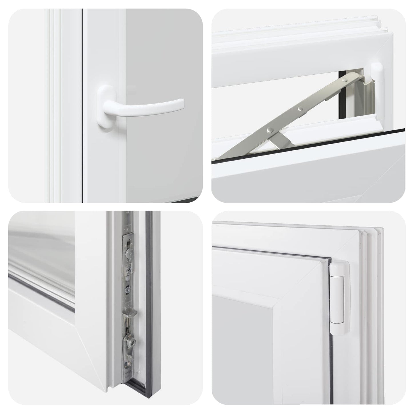 vidaXL Παράθυρο Κάτω Στρώματος RISOR 50 x 100 cm PVC και Γυαλί