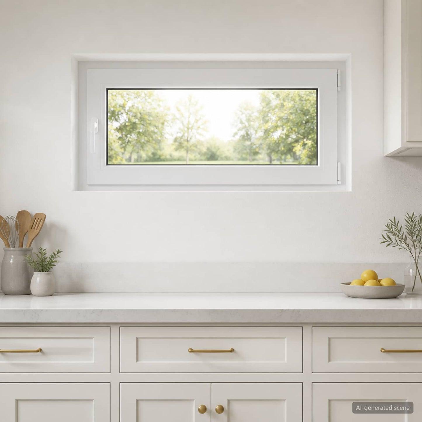 vidaXL Παράθυρο Κάτω Στρώματος RISOR 100 x 55 cm PVC και Γυαλί