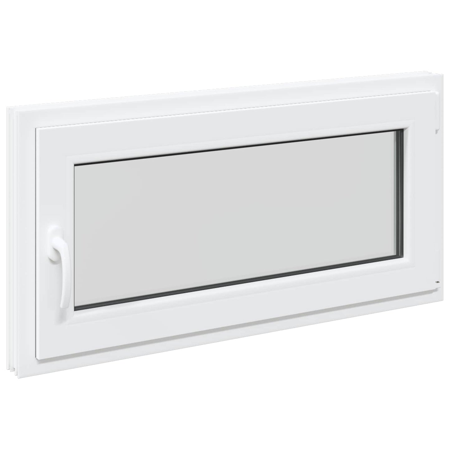 vidaXL Παράθυρο Κάτω Στρώματος RISOR 100 x 55 cm PVC και Γυαλί