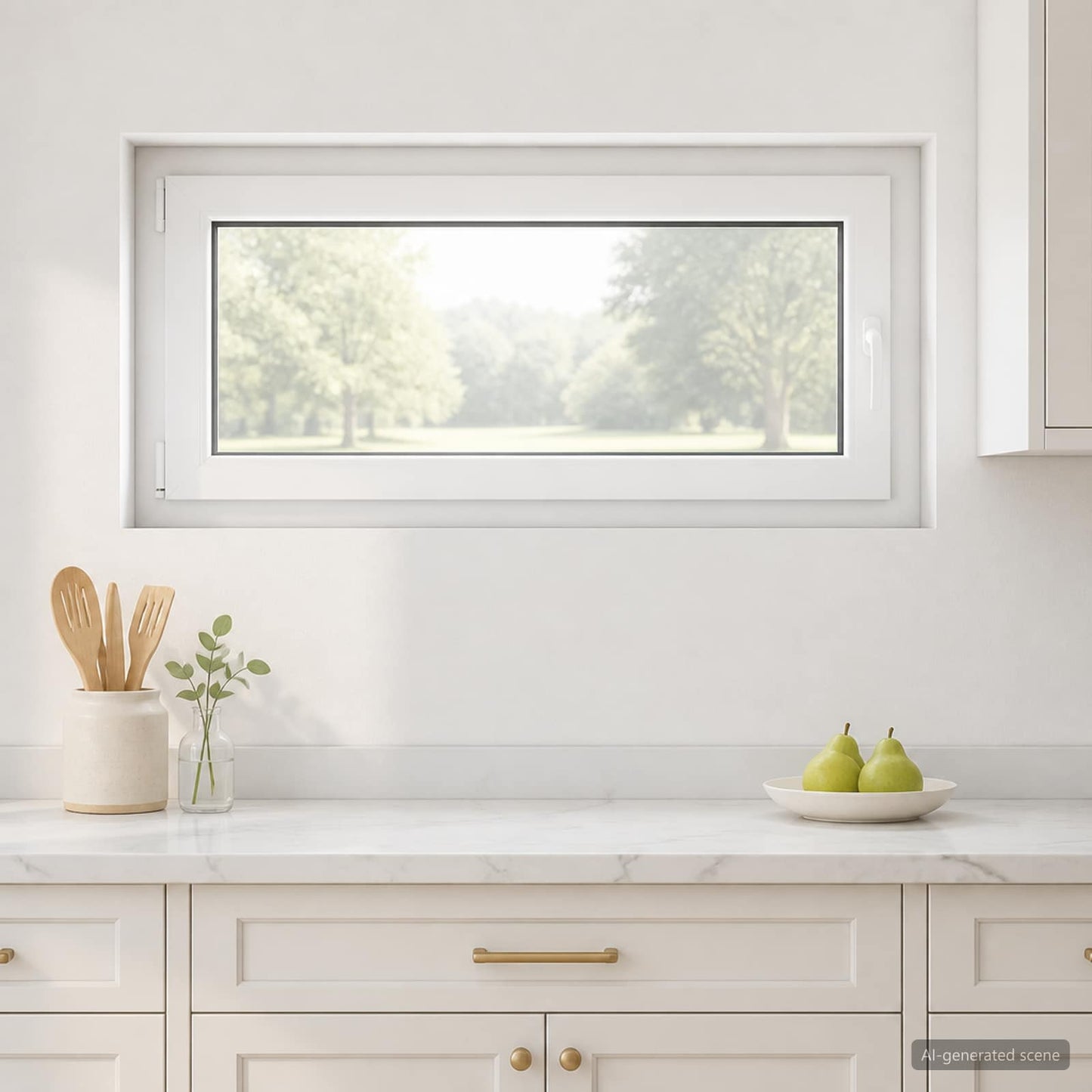 vidaXL Παράθυρο Κάτω Στρώματος RISOR 100 x 55 cm PVC και Γυαλί