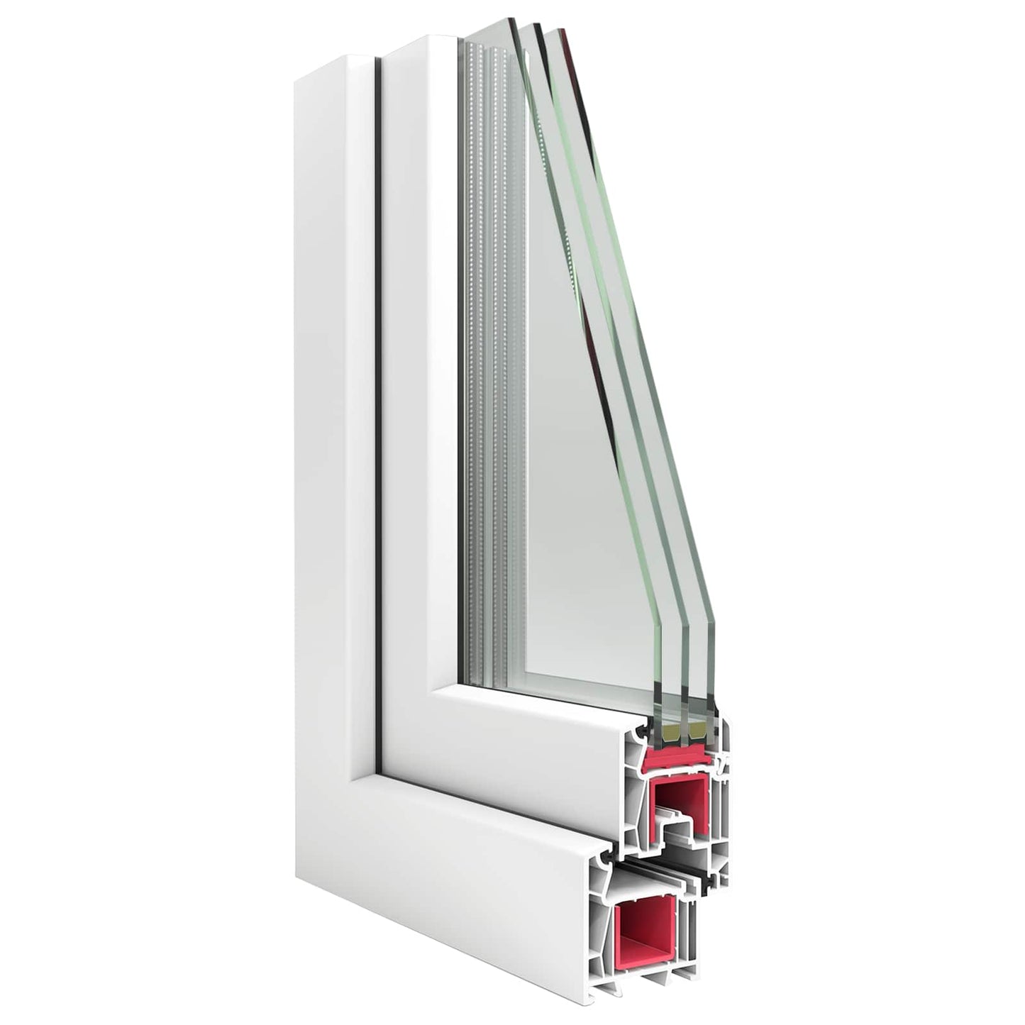 vidaXL Παράθυρο Κάτω Στρώματος RISOR 50 x 55 εκ PVC και Γυαλί
