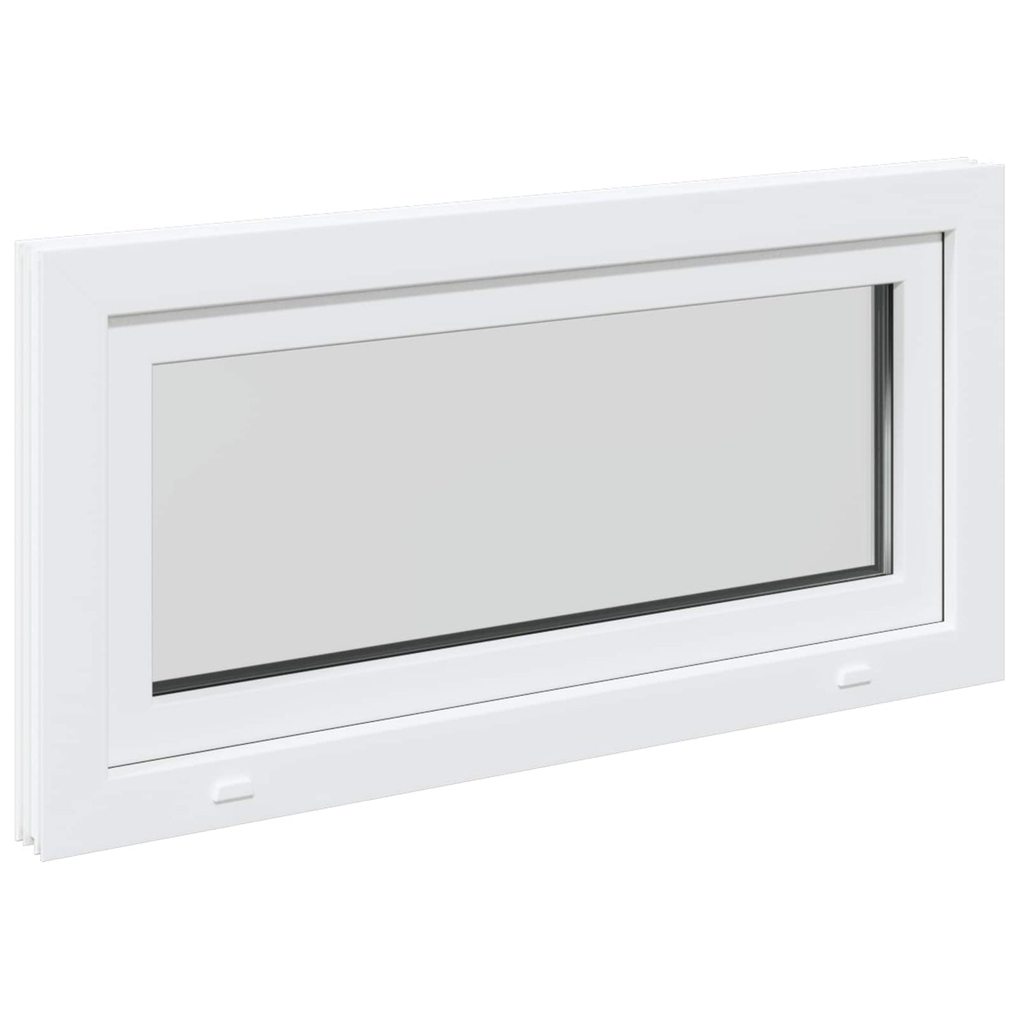 vidaXL Παράθυρο Κάτω Στρώματος RISOR 50 x 55 εκ PVC και Γυαλί