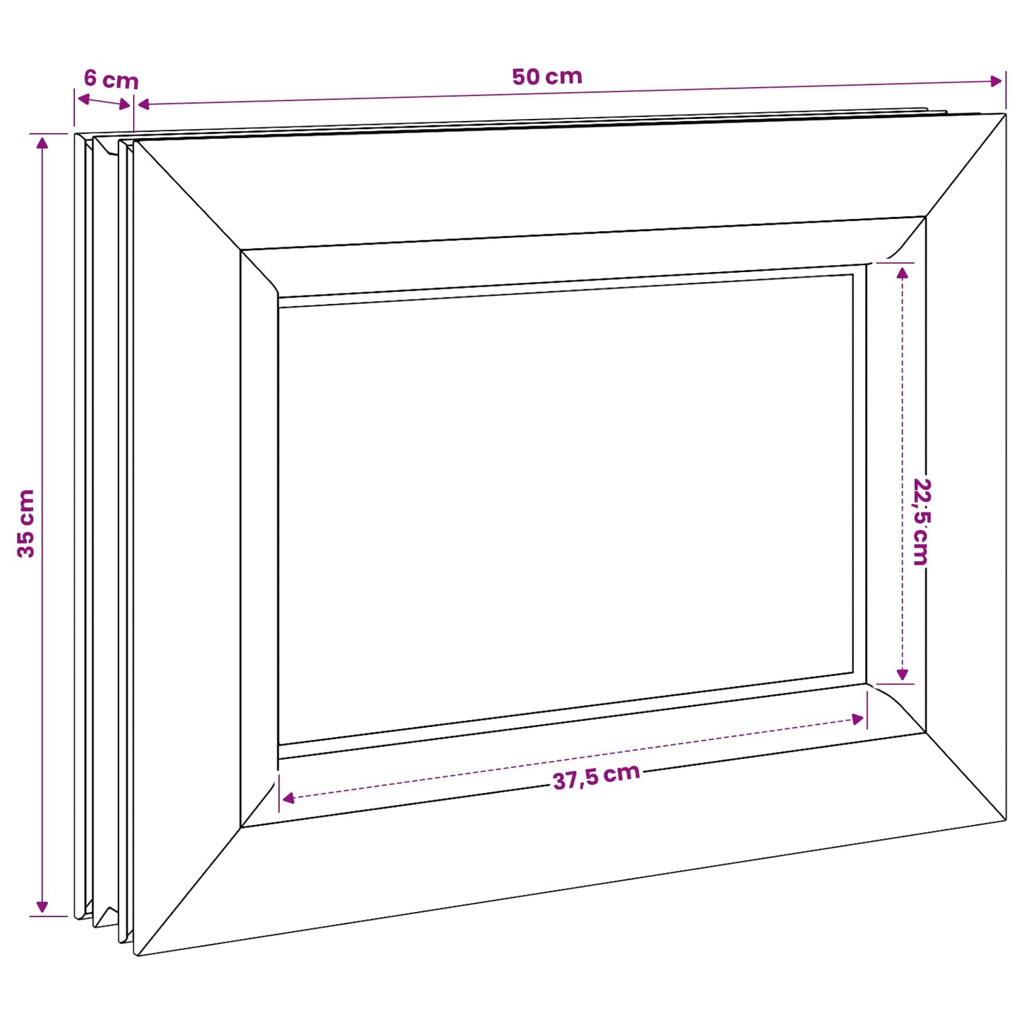 vidaXL Παράθυρο Υπογείου RISOR 50 x 35 cm PVC και Γυαλί