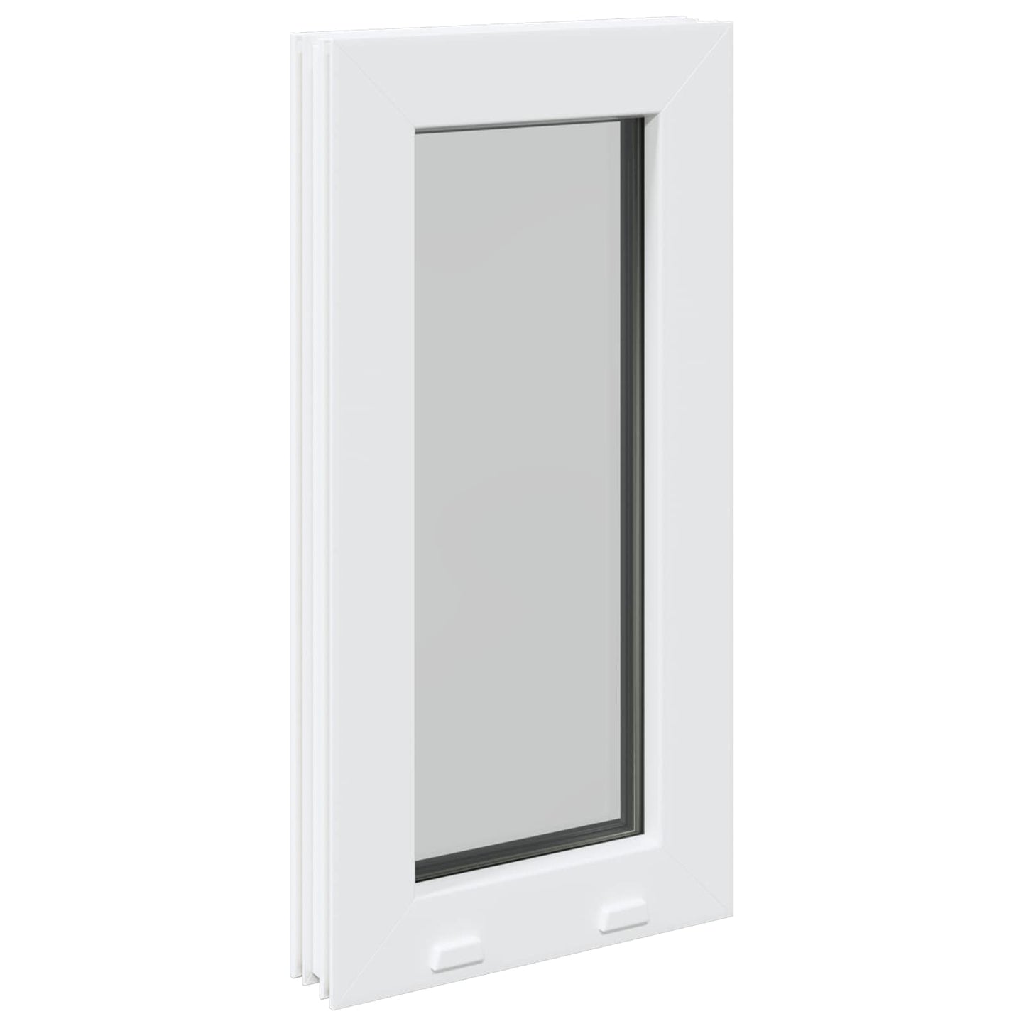 vidaXL Παράθυρο Υπογείου RISOR 35 x 45 εκ PVC και Γυαλί