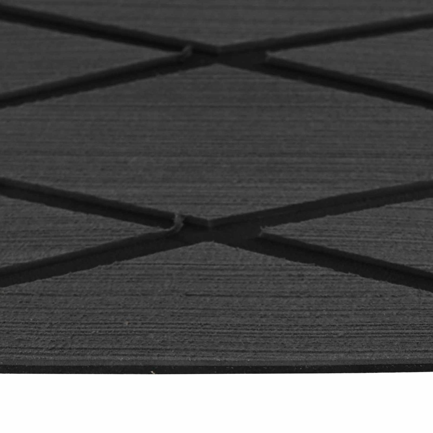 vidaXL Ματ Σκάφους Ριγέ Σκούρο Γκρι και Μαύρο 190 x 70 εκ EVA