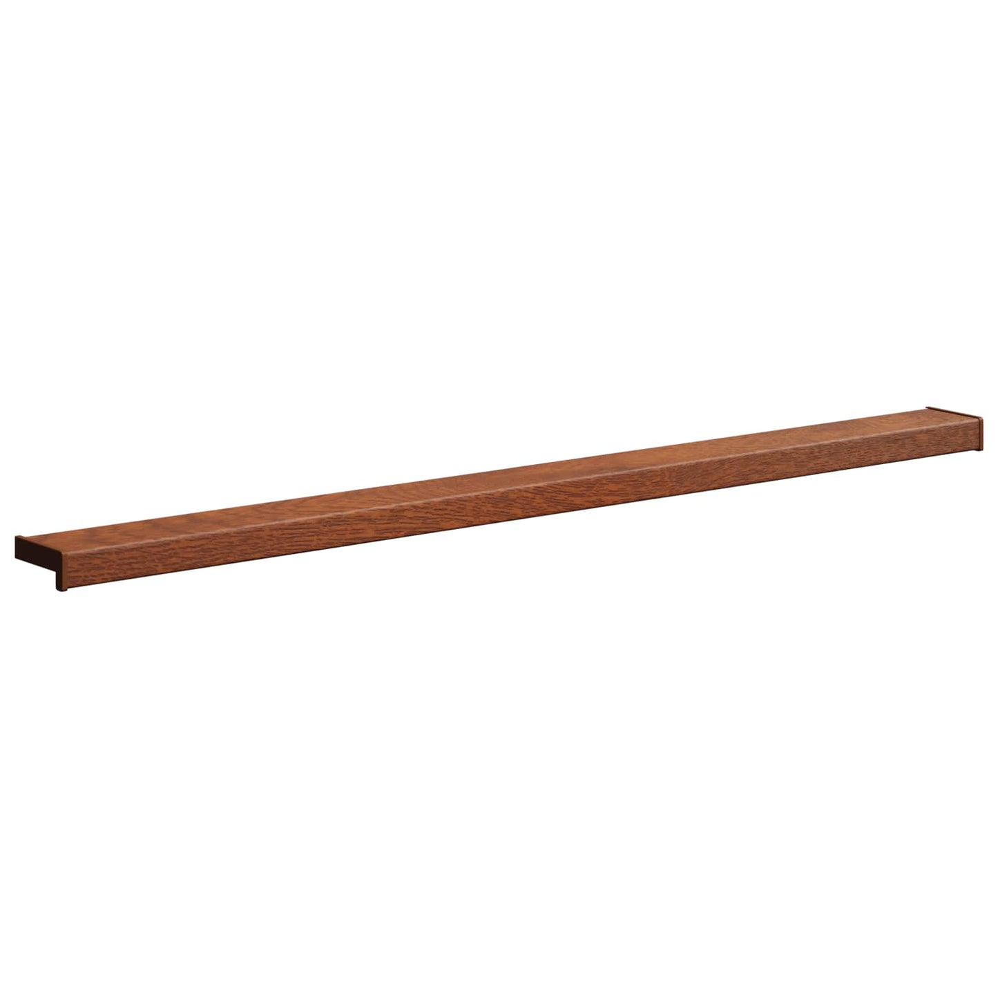 vidaXL Σαβανωτό Παραθύρου Καφέ Ξύλο 160 x 10 x 4,5 εκ PVC