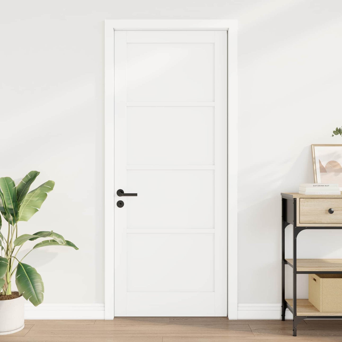 vidaXL Εσωτερική Πόρτα 83 x 211 εκ. Κόντρα πλακέ Λευκό