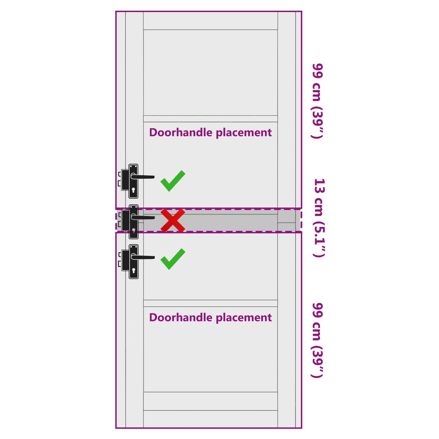 vidaXL Εσωτερική Πόρτα 86 x 211 cm Κόντρα πλακέ Λευκό