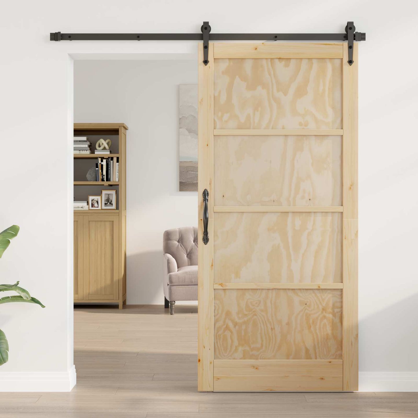 vidaXL Εσωτερική Πόρτα 93 x 202 cm Κόντρα πλακέ Φυσικό