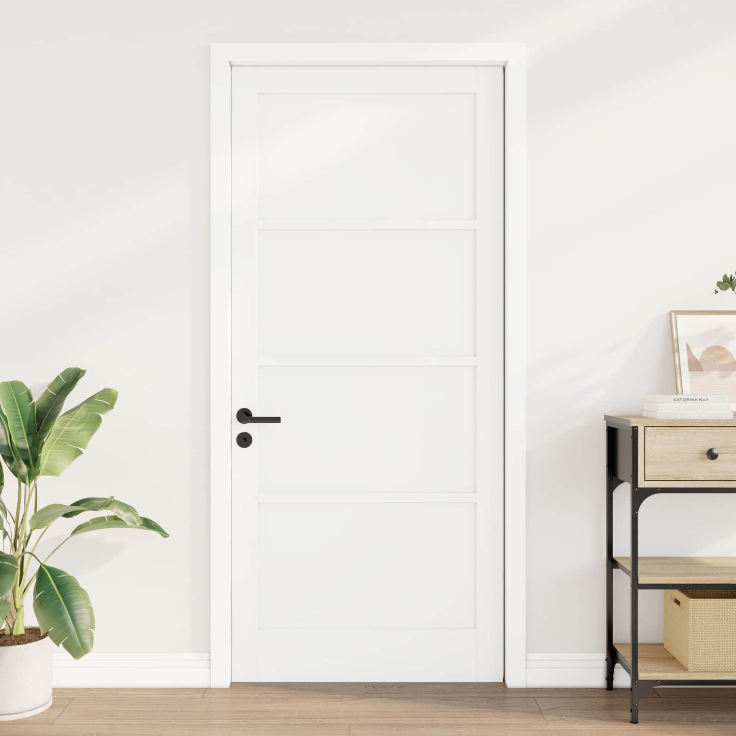 vidaXL Εσωτερική Πόρτα 93 x 211 εκ. Κόντρα πλακέ Λευκό
