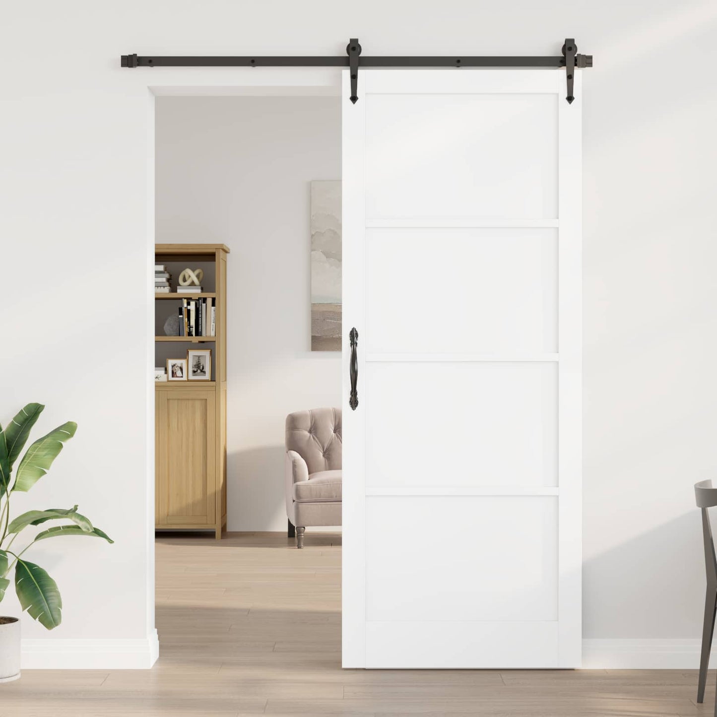 vidaXL Εσωτερική Πόρτα 93 x 232 εκ. Κόντρα πλακέ Λευκό