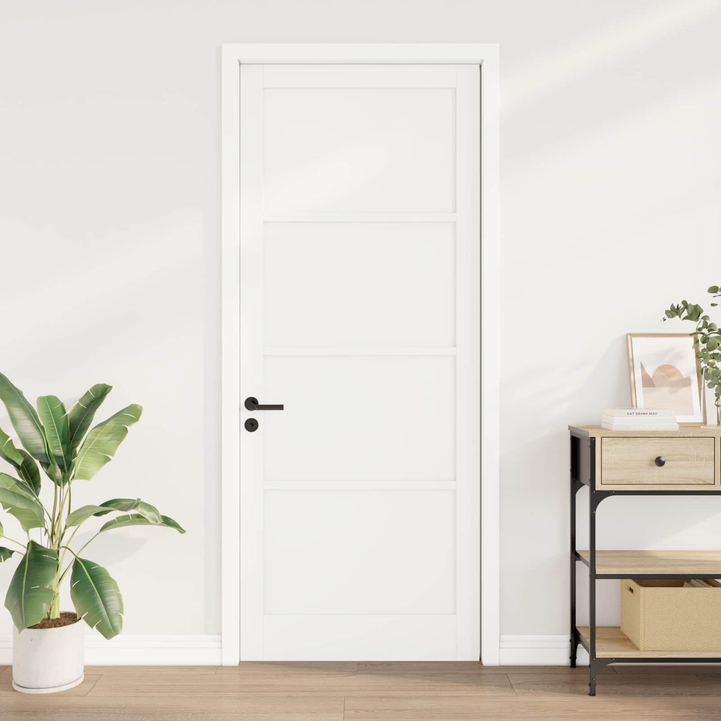 vidaXL Εσωτερική Πόρτα 93 x 232 εκ. Κόντρα πλακέ Λευκό