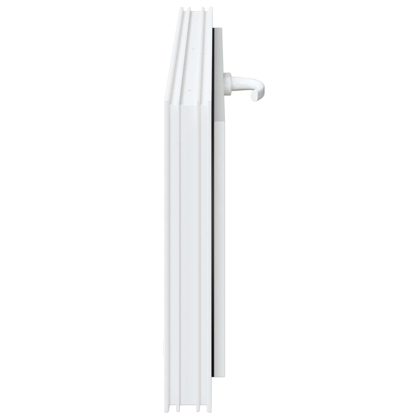 vidaXL Παράθυρο Κάτω Στρώματος RISOR 100 x 40 cm PVC και Γυαλί Λευκό