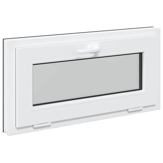 vidaXL Παράθυρο Κάτω Στρώματος RISOR 80 x 40 cm PVC και Γυαλί Ανθρακί