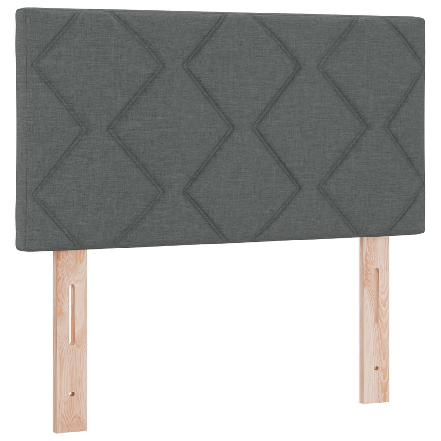 vidaXL Κρεβάτι box spring με στρώμα Σκούρο Γκρι 80 x 200 cm Ύφασμα