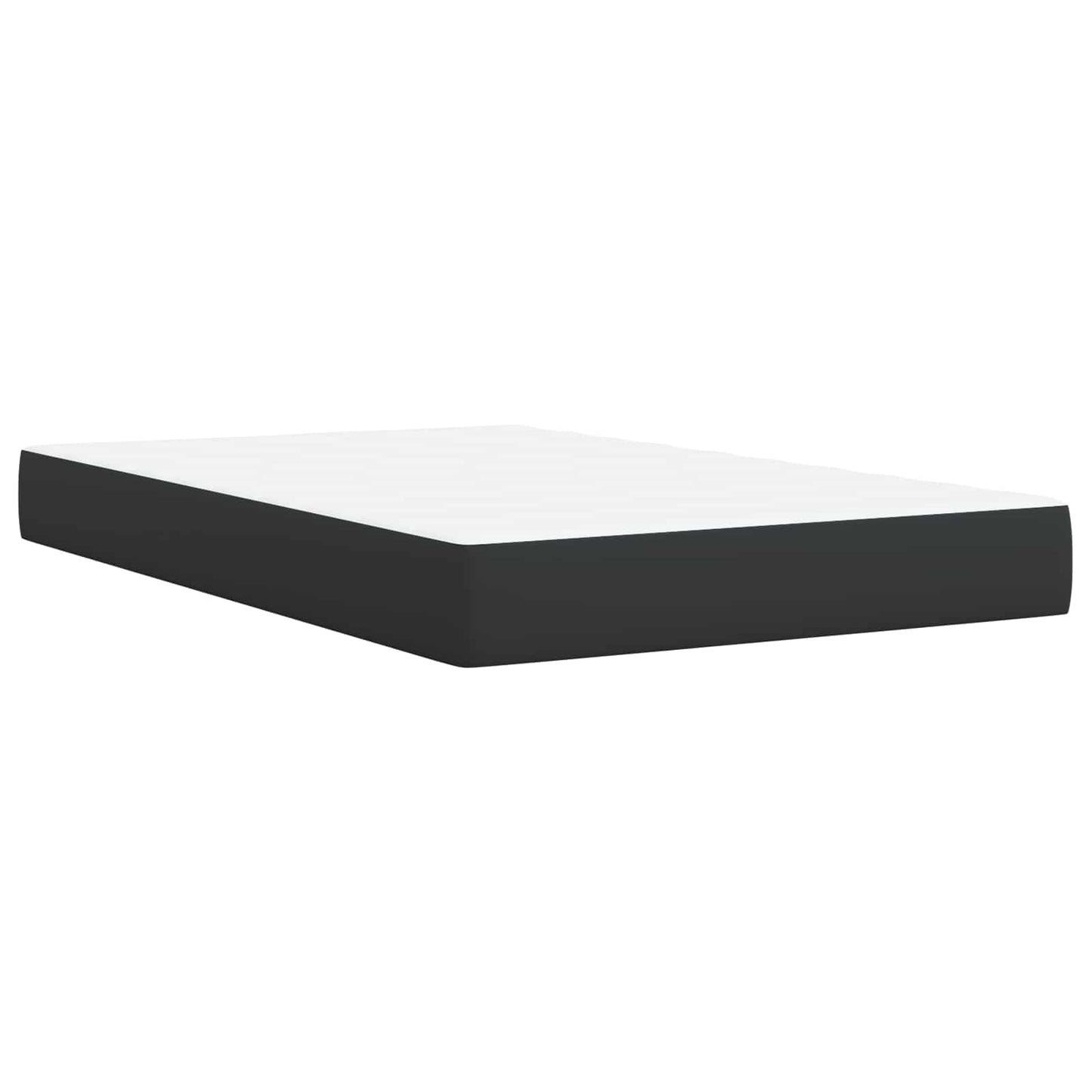 vidaXL Κρεβάτι box spring με στρώμα Μαύρο 120 x 200 cm Ύφασμα