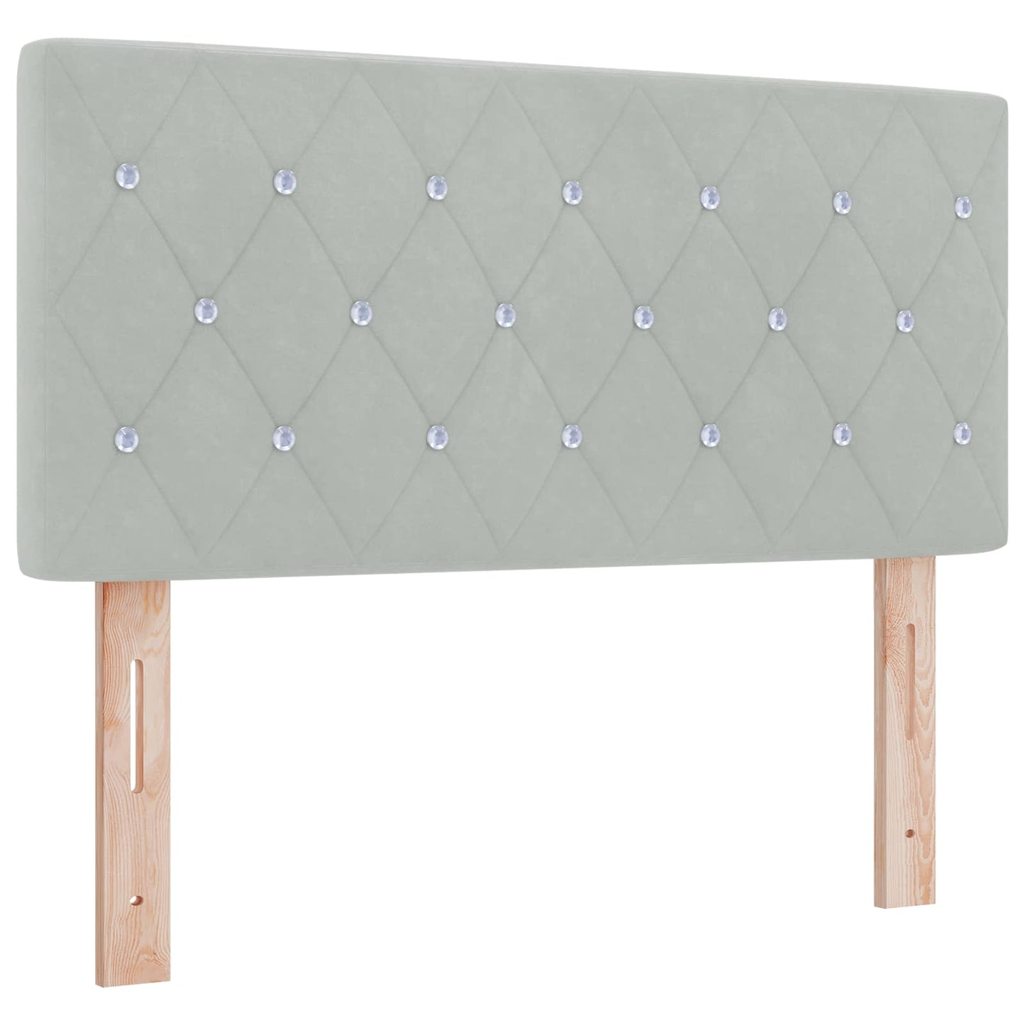 vidaXL Κρεβάτι box spring με στρώμα Ανοιχτό γκρι 120 x 200 cm Βελούδο