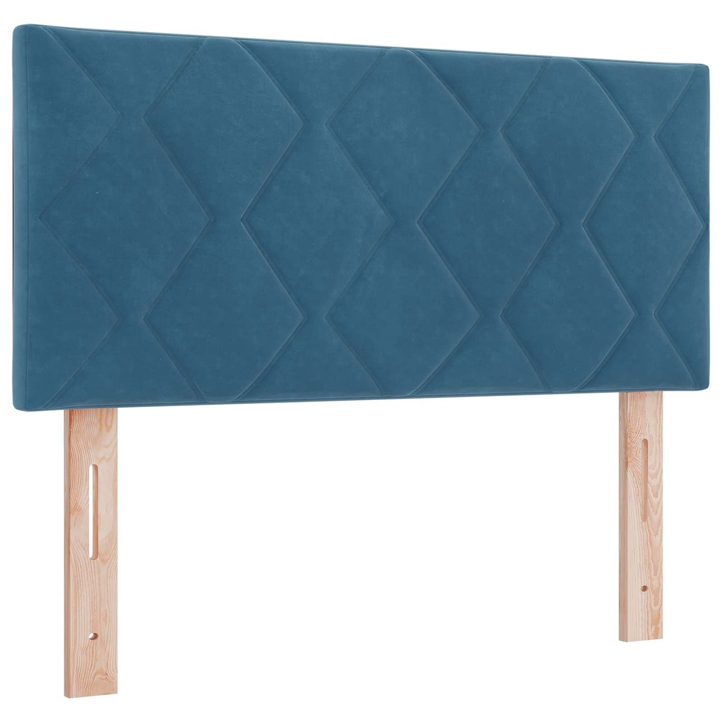 vidaXL Κρεβάτι box spring με στρώμα Σκούρο Μπλε 120 x 200 cm Βελούδο