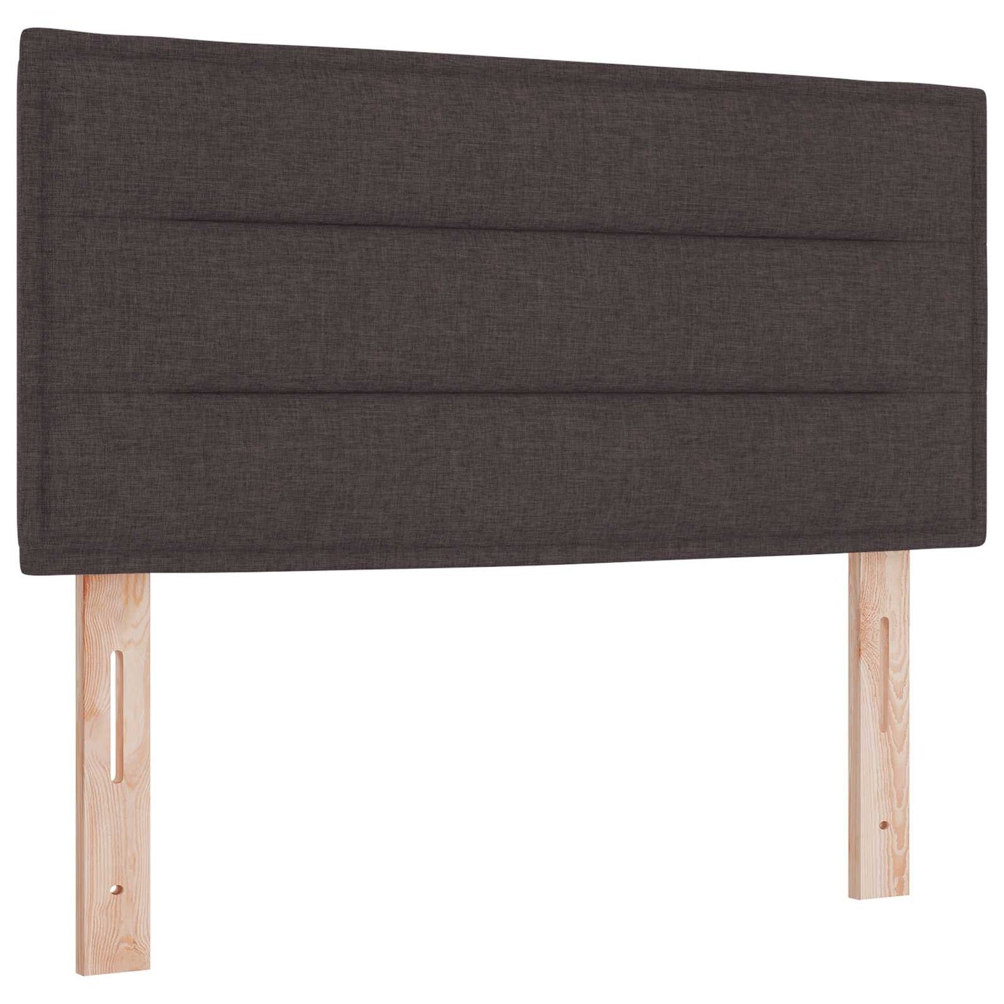 vidaXL Κρεβάτι box spring με στρώμα Σκούρο Καφέ 90 x 200 cm Ύφασμα