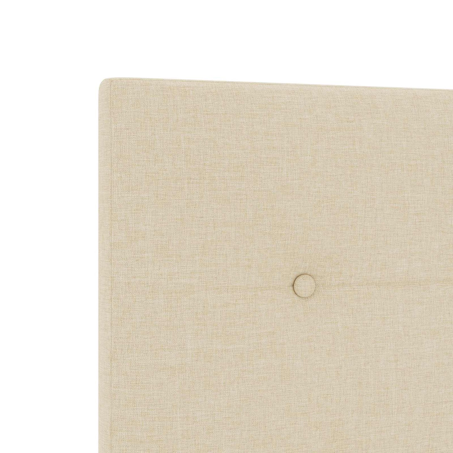 vidaXL Κρεβάτι box spring με στρώμα Κρεμ 90 x 200 cm Ύφασμα