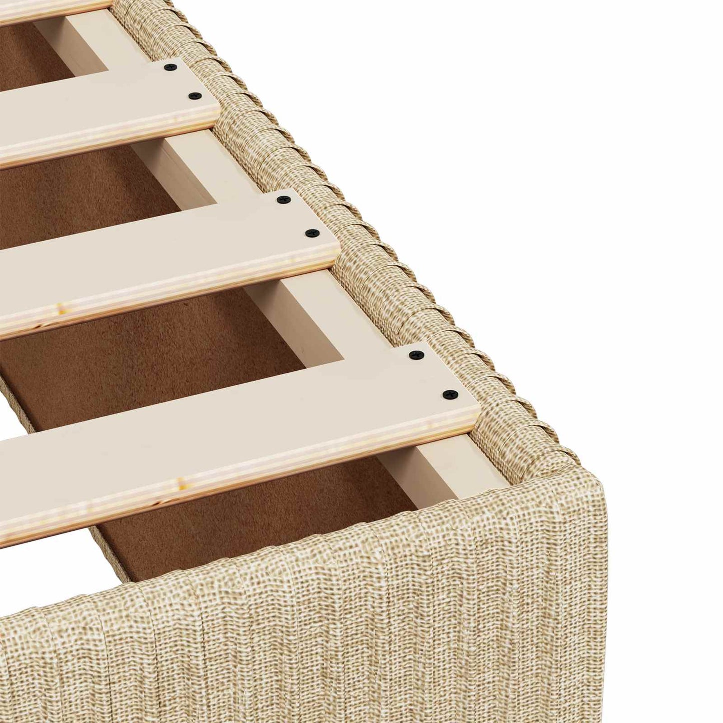 vidaXL Κρεβάτι box spring με στρώμα Κρεμ 90 x 200 cm Ύφασμα