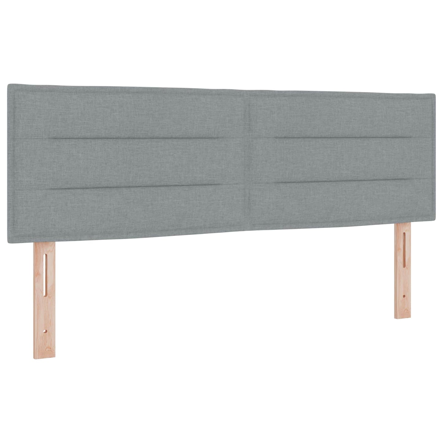 vidaXL Κρεβάτι box spring με στρώμα Ανοιχτό γκρι 140 x 190 cm Ύφασμα