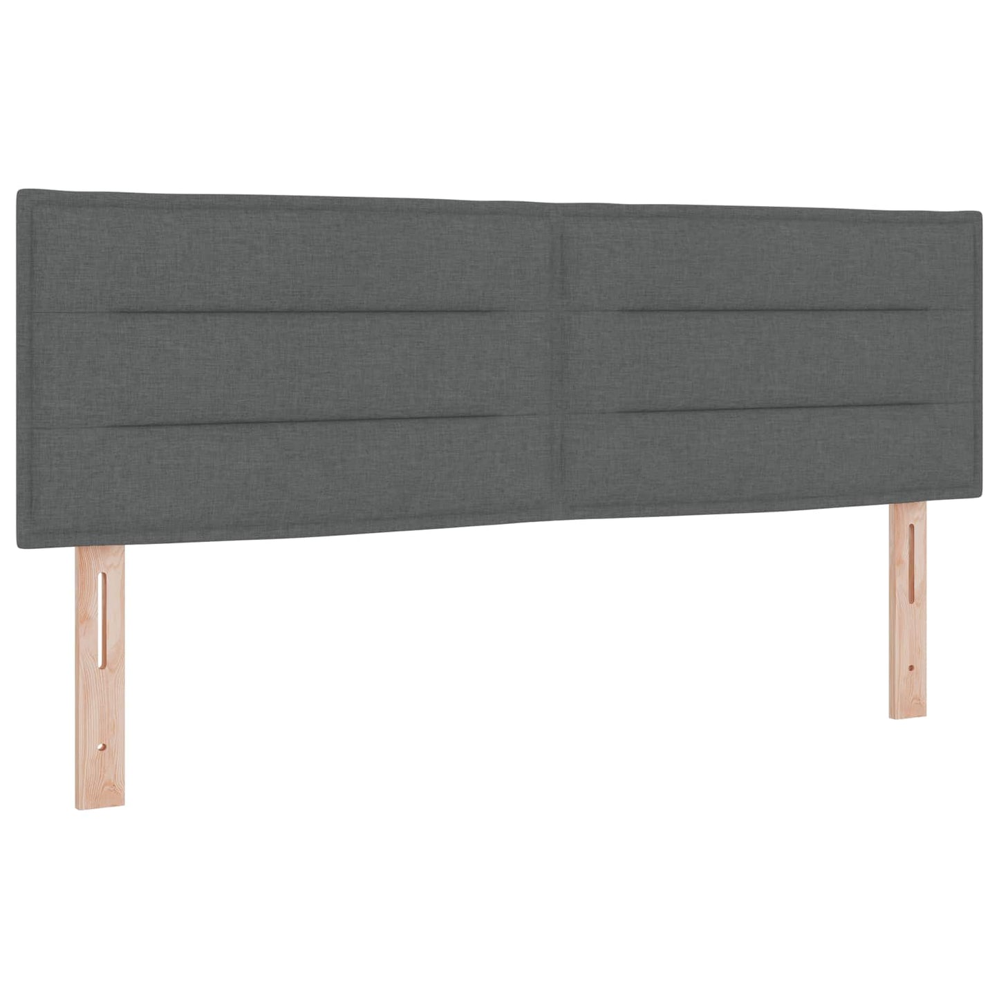 vidaXL Κρεβάτι box spring με στρώμα Σκούρο Γκρι 140 x 190 cm Ύφασμα