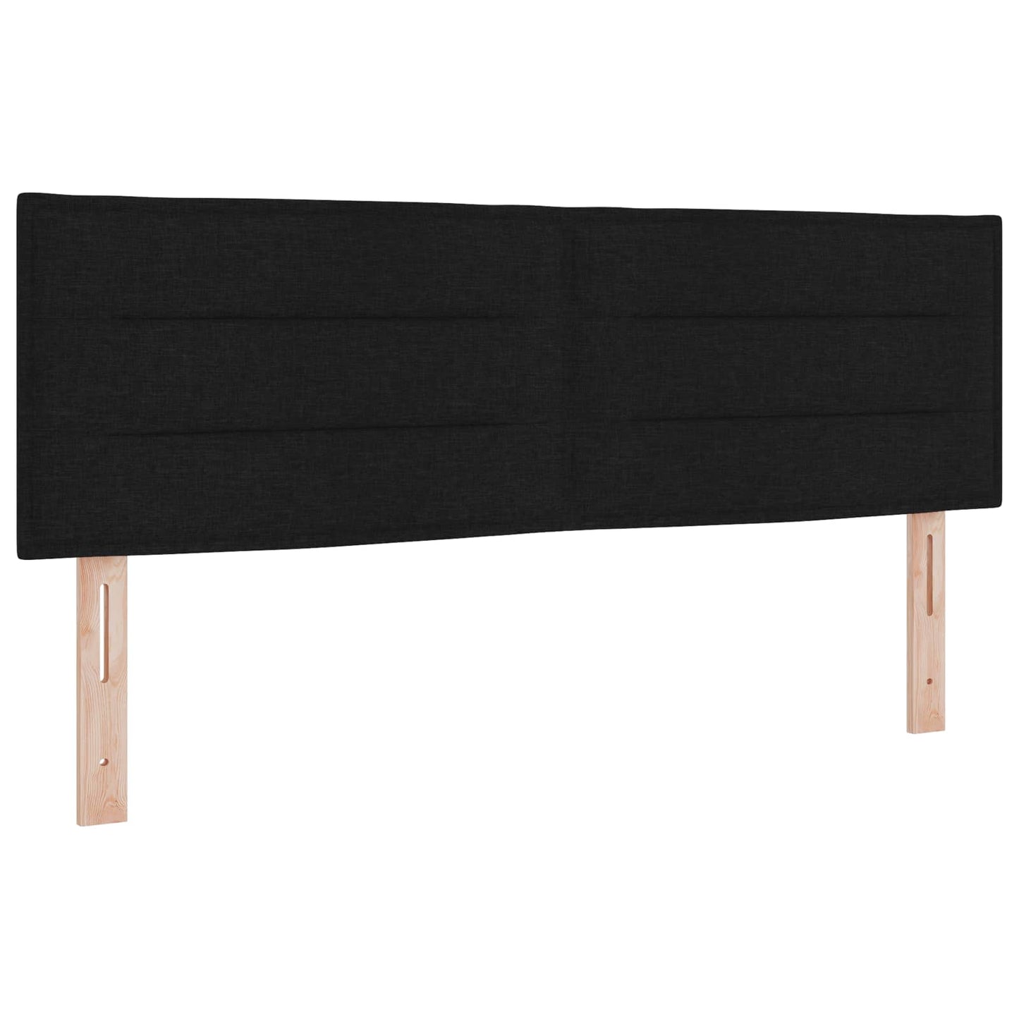 vidaXL Κρεβάτι box spring με στρώμα Μαύρο 140 x 190 cm Ύφασμα